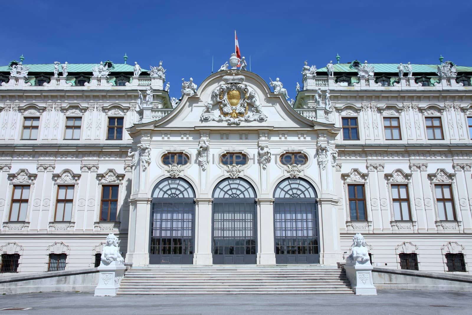 Baroque castle Belvedere in Vienna, Austria