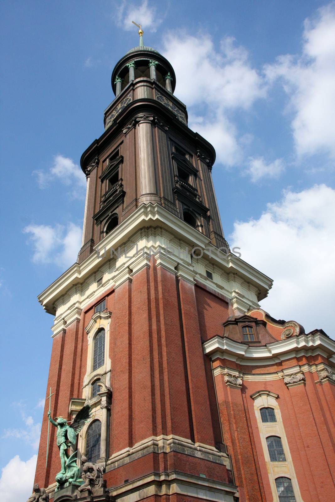  St. Michael's Church (Sankt Michaelis) in Hamburg, Germany