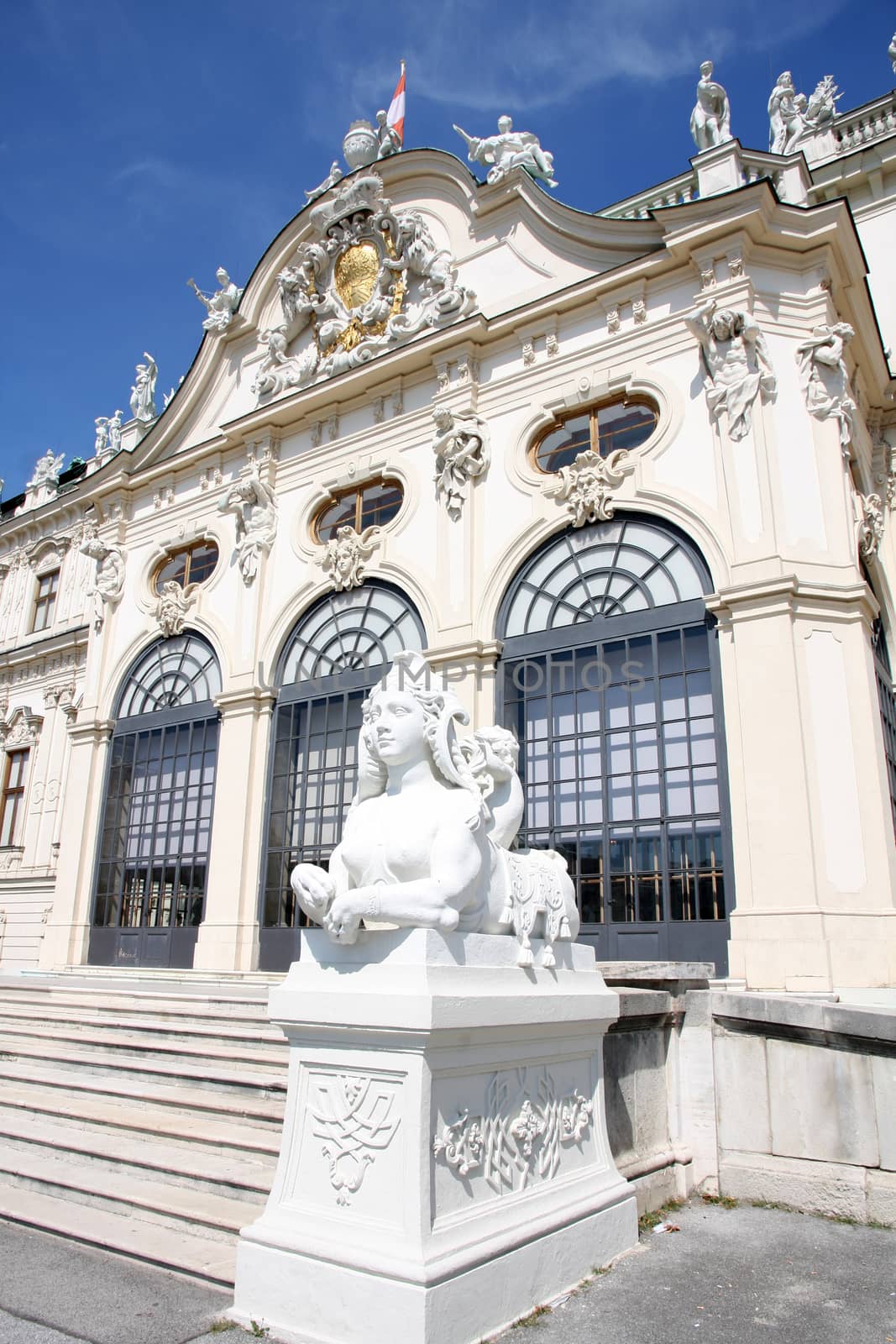 Baroque castle Belvedere in Vienna, Austria