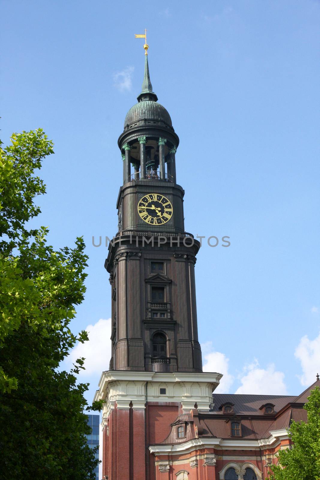  St. Michael's Church (Sankt Michaelis) in Hamburg, Germany