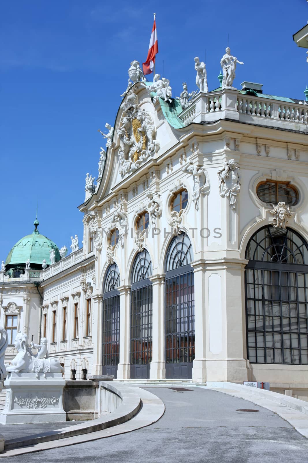 Baroque castle Belvedere in Vienna, Austria