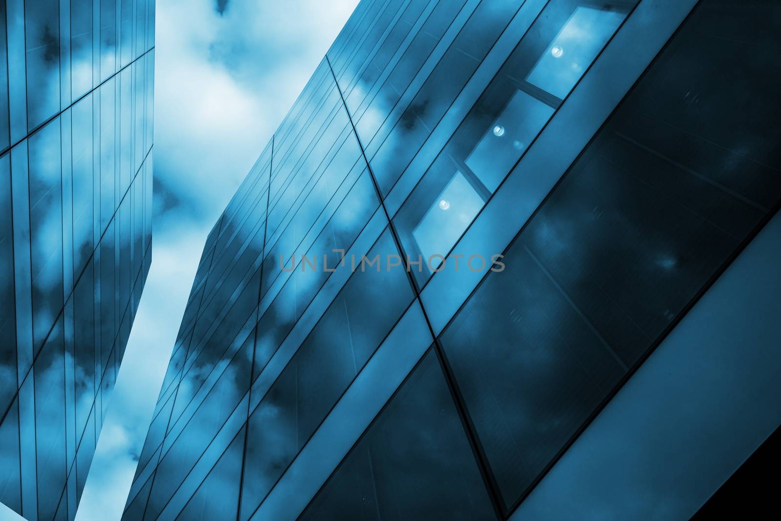 Modern Glass and Metal Architecture Concept Photo. 