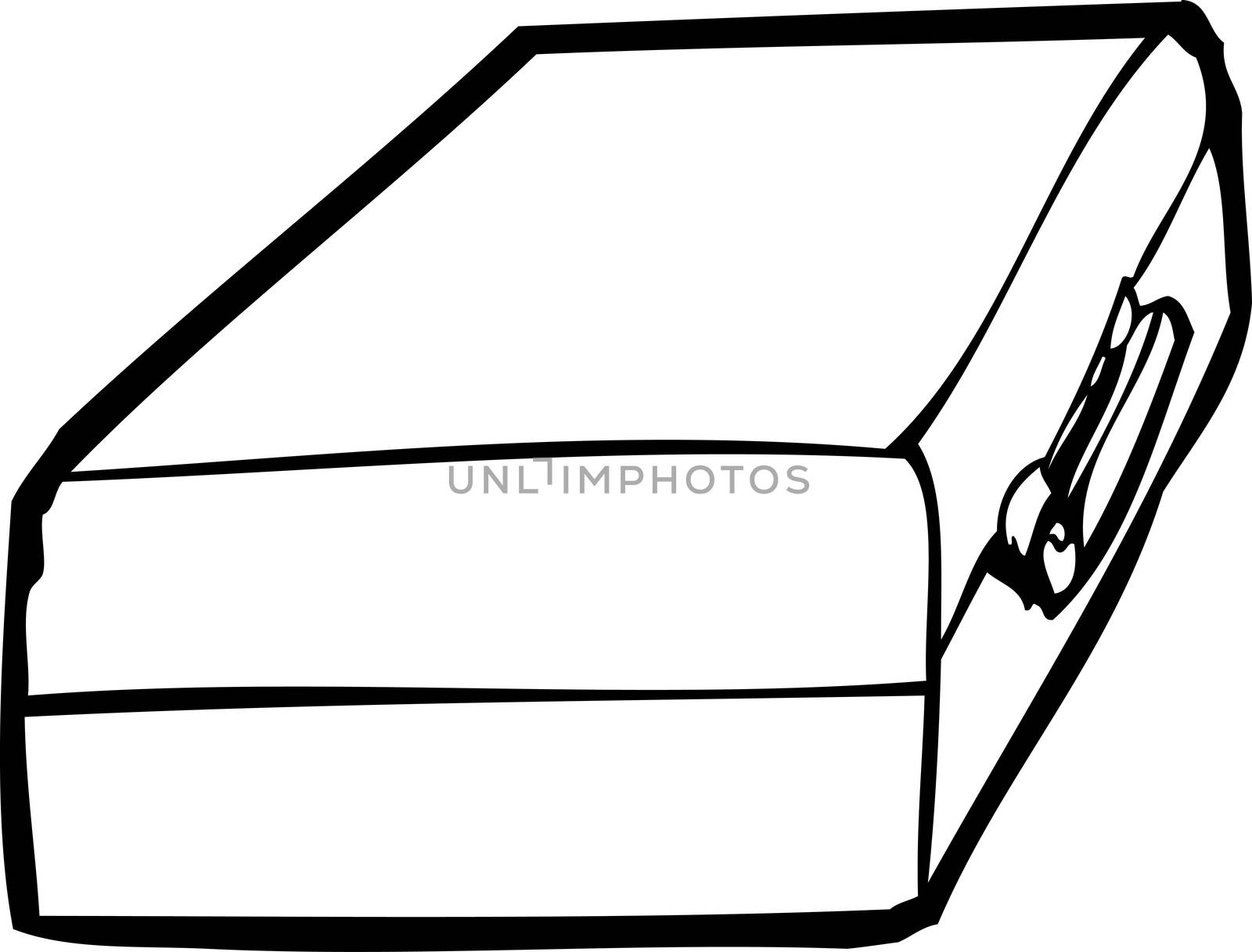 Single closed suitcase cartoon icon over white background