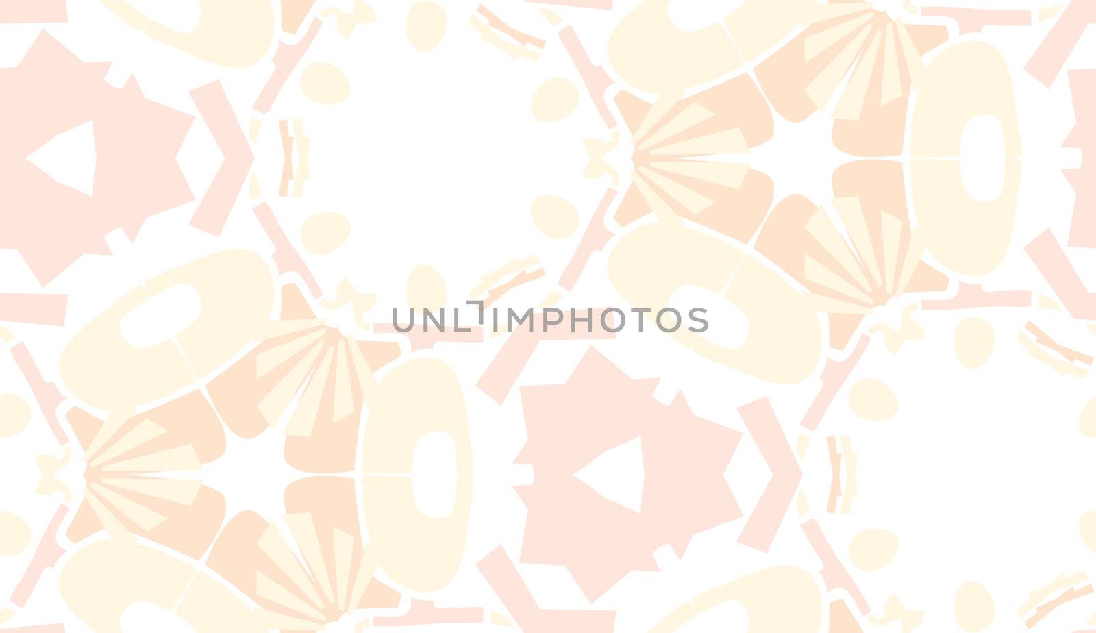Repeating geometric blue shapes in wallpaper background pattern