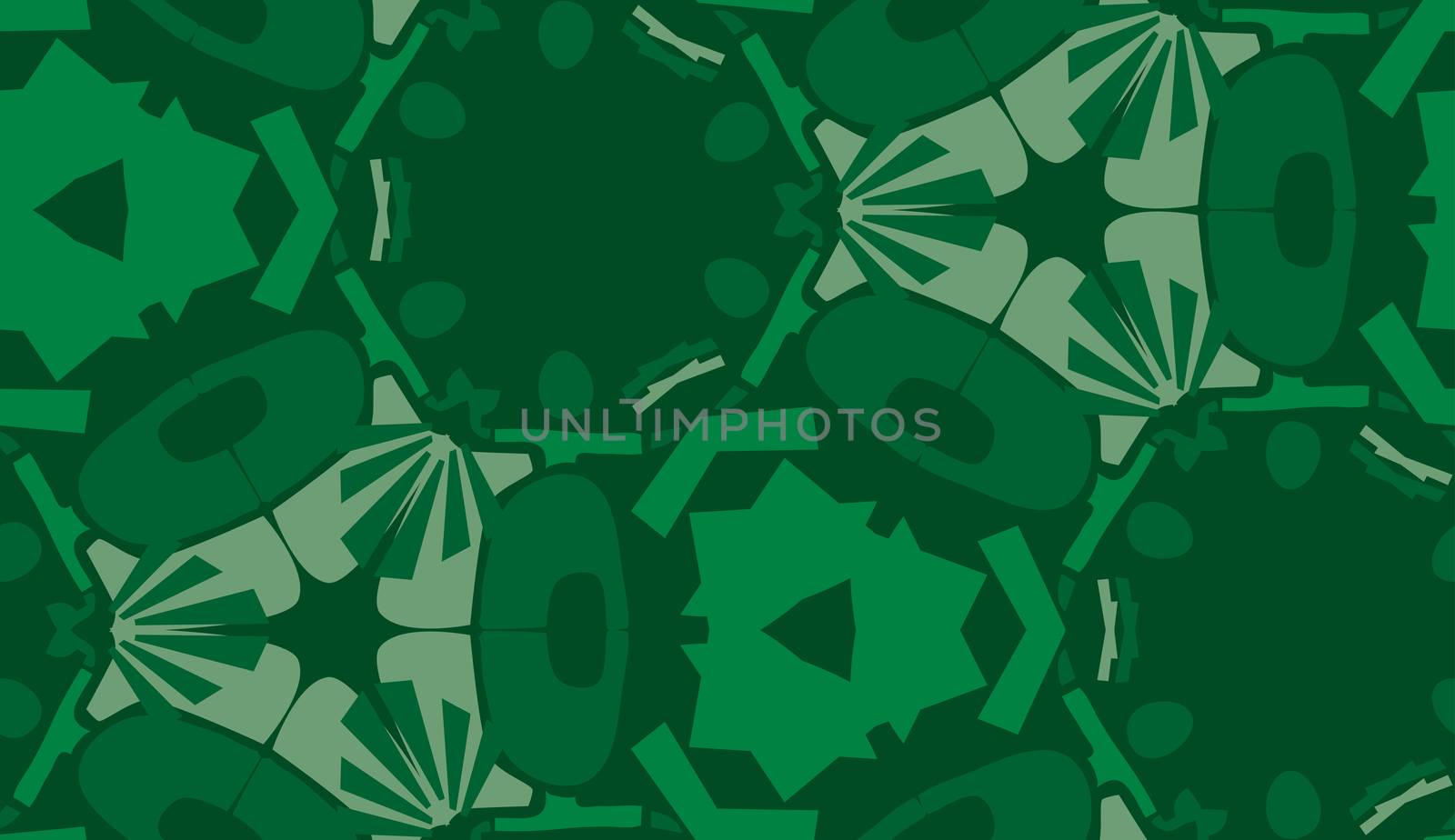 Repeating Green Wallpaper Pattern by TheBlackRhino
