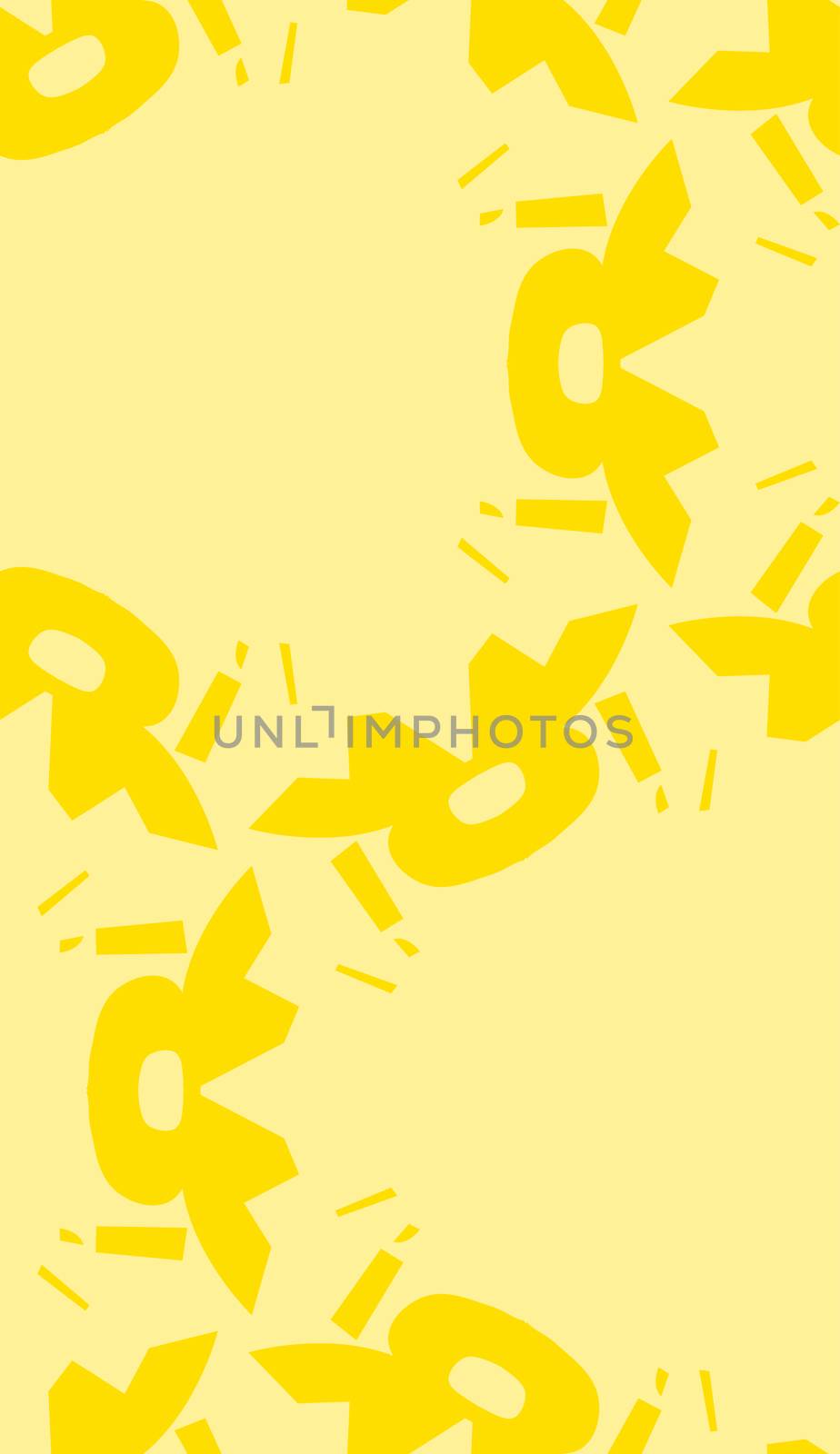 Yellow shapes in repeating wallpaper pattern