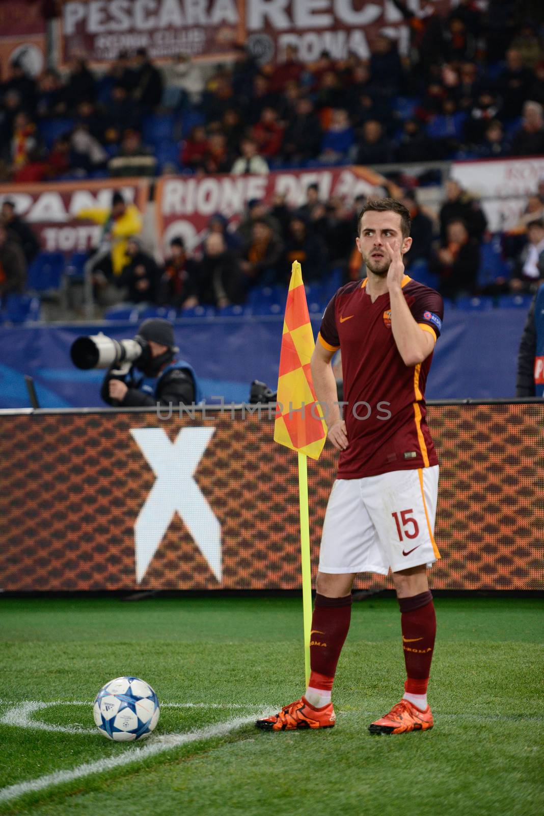 ITALY, Rome: AS  Roma have now progressed to the last 16 in the European Champions League after a goalless draw against BATE Borisov at the Olympic Stadium in Rome on December 9, 2015.