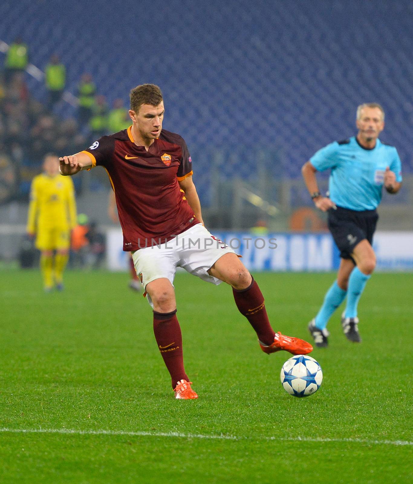 ITALY, Rome: AS  Roma have now progressed to the last 16 in the European Champions League after a goalless draw against BATE Borisov at the Olympic Stadium in Rome on December 9, 2015.