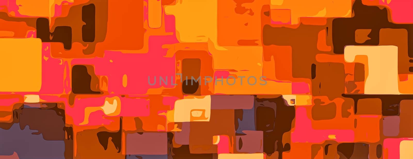 yellow orange brown and pink painting abstract background by Timmi