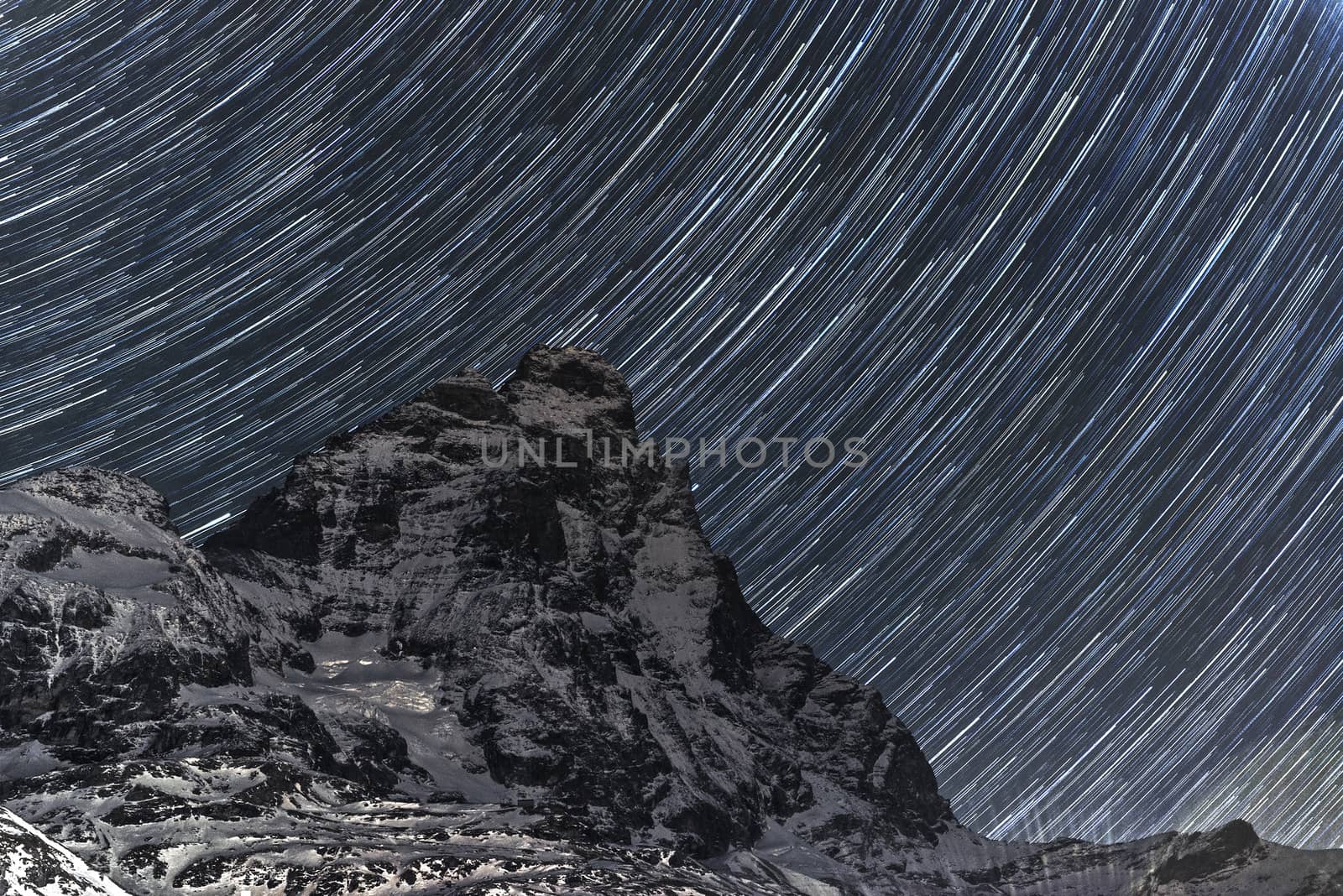 Mount Cervino and stary sky by Mdc1970