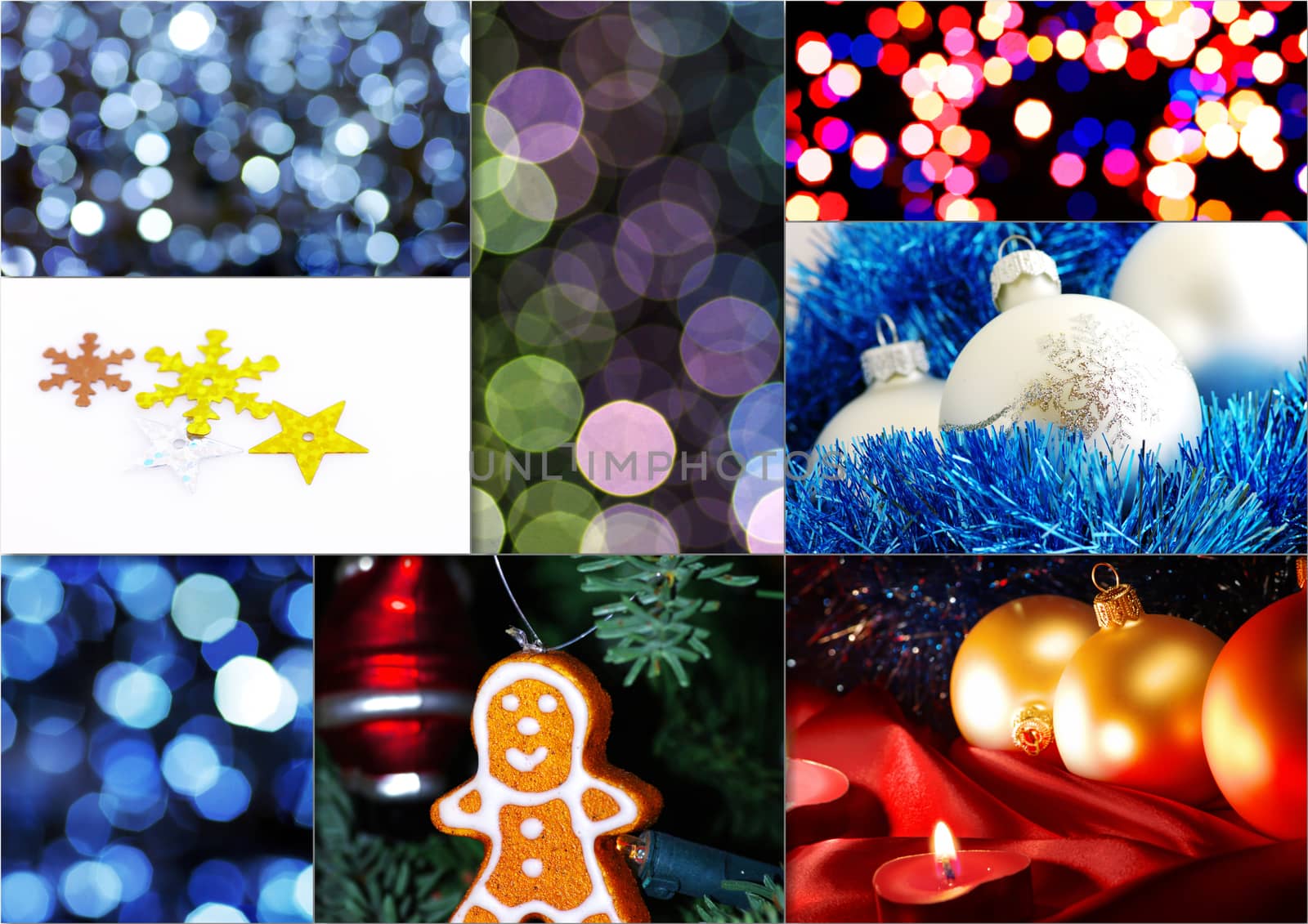 Collage of fine Christmas table decorations by dolnikow