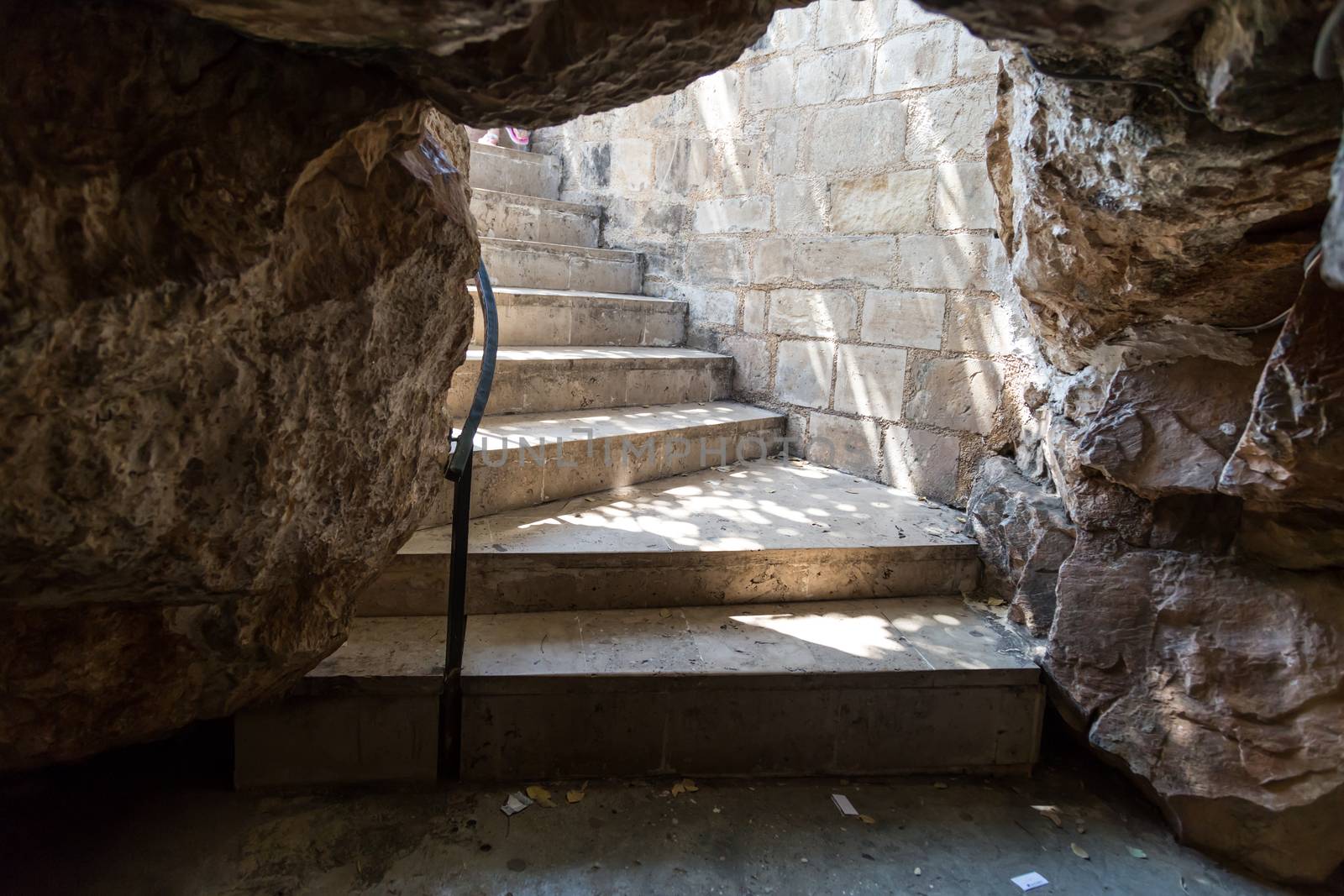Inside view of cave, the seven sleepers in Tarsus Mersin, Turkey. Seven sleepers are believed to sleep for 309 years here.