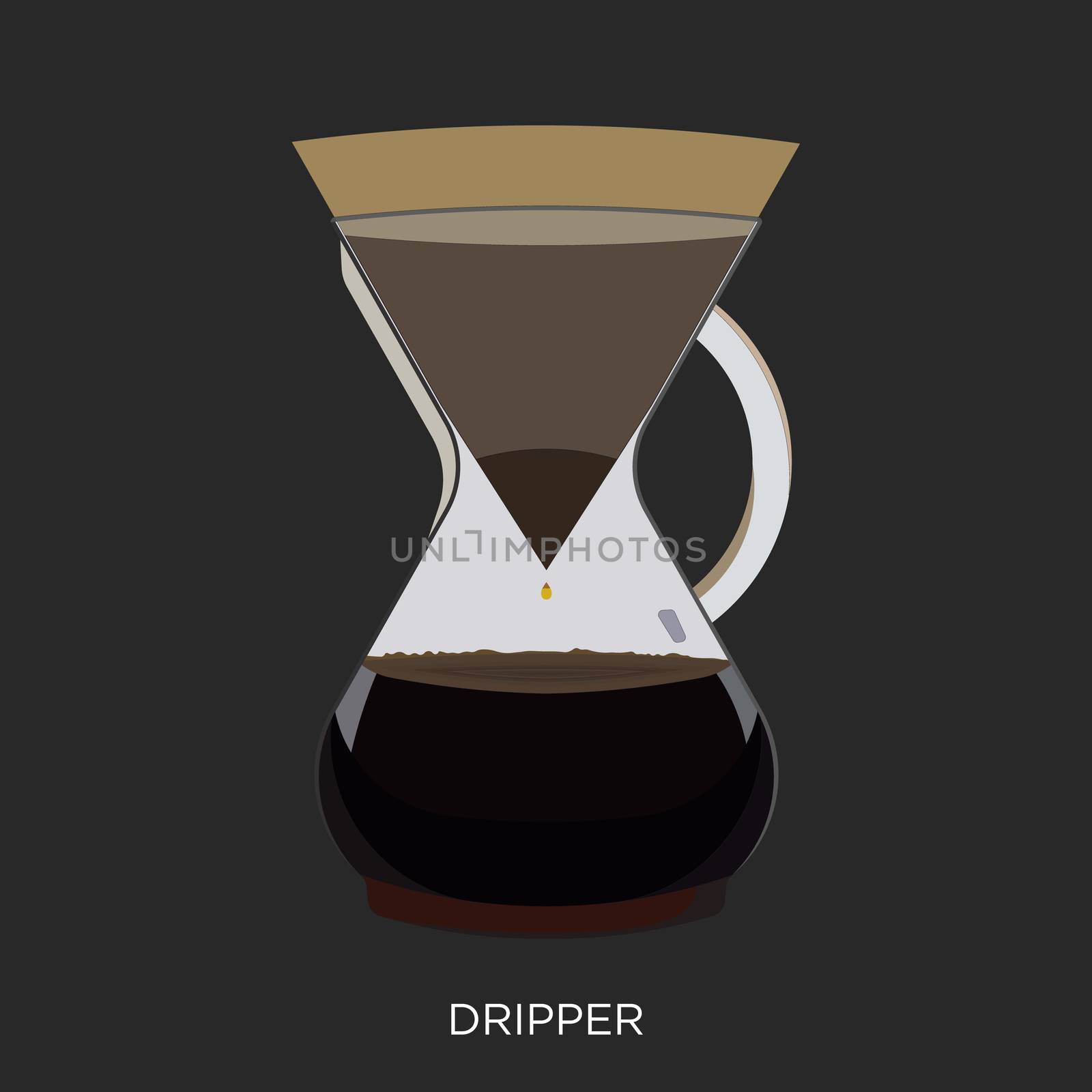 Handled Chemex, Drip Coffee Maker by landscafe