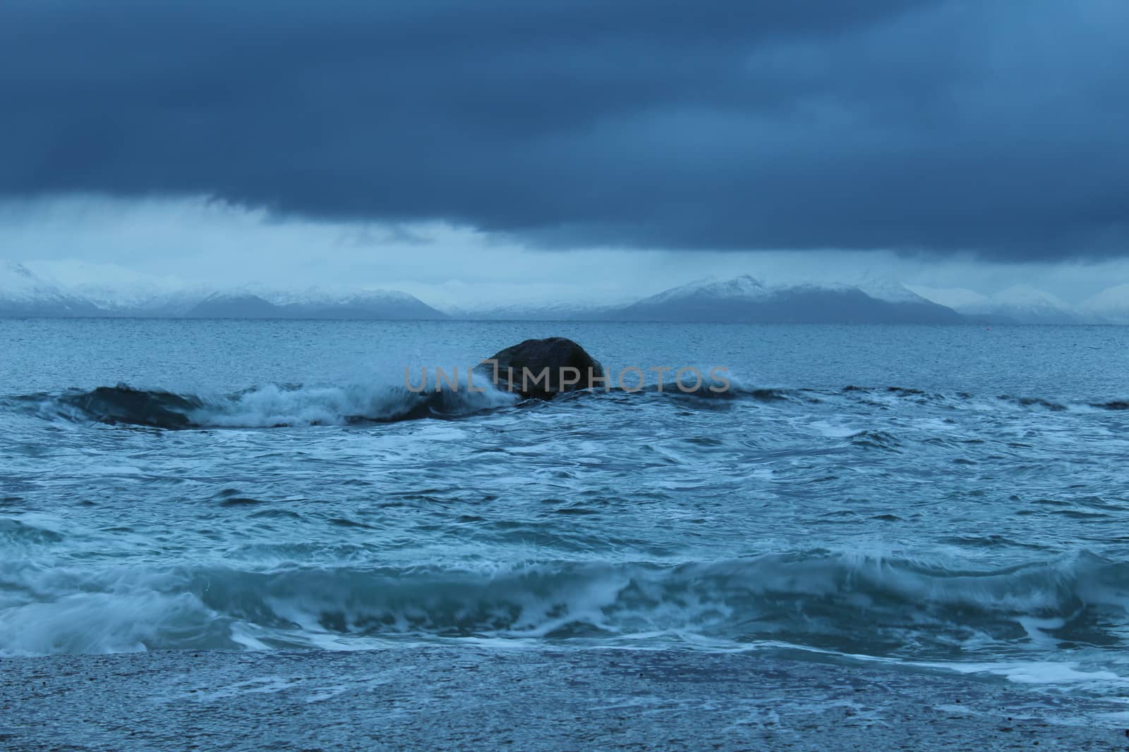 stone in the sea