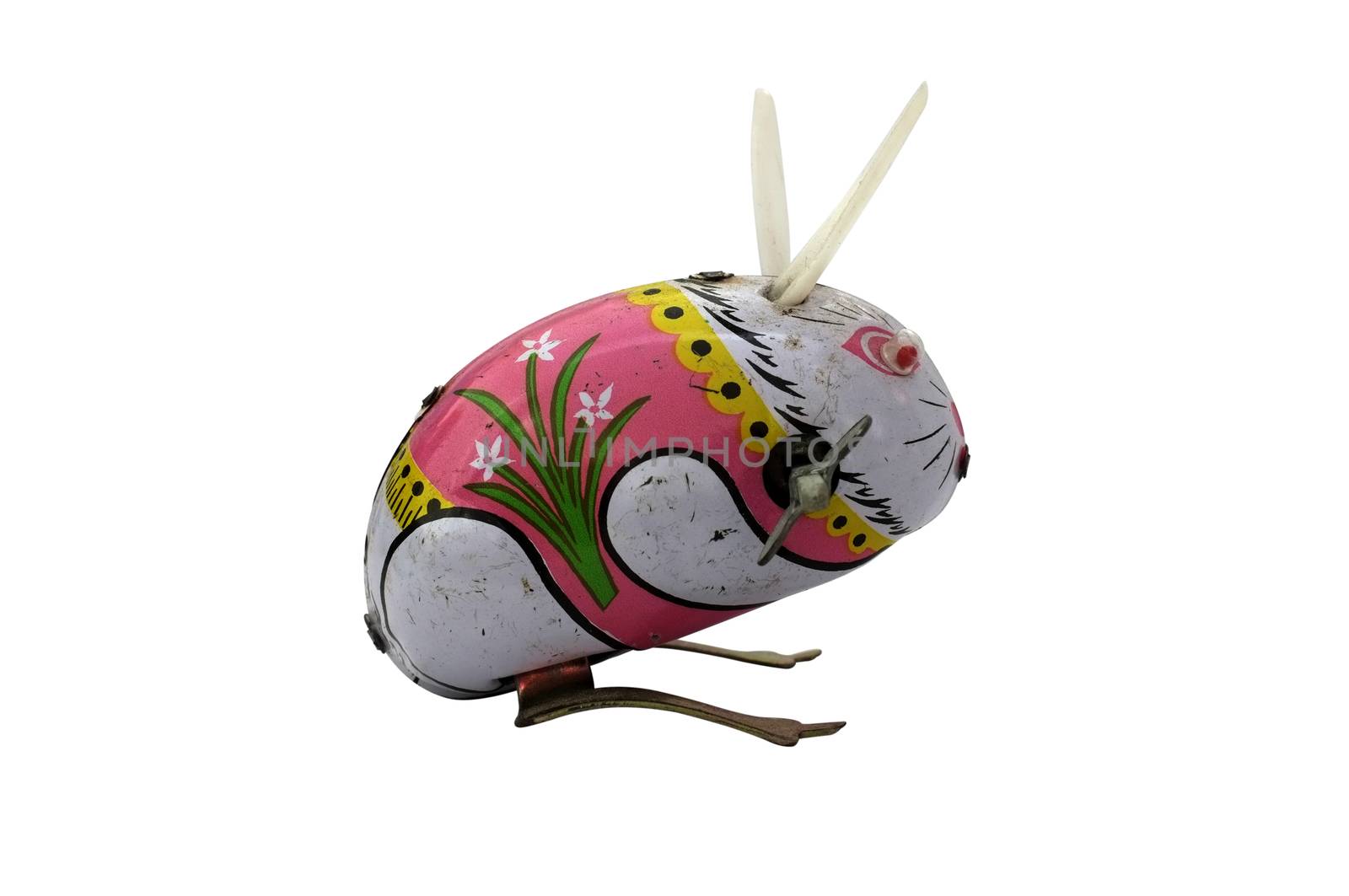 Wind-up vintage toy rabbit
