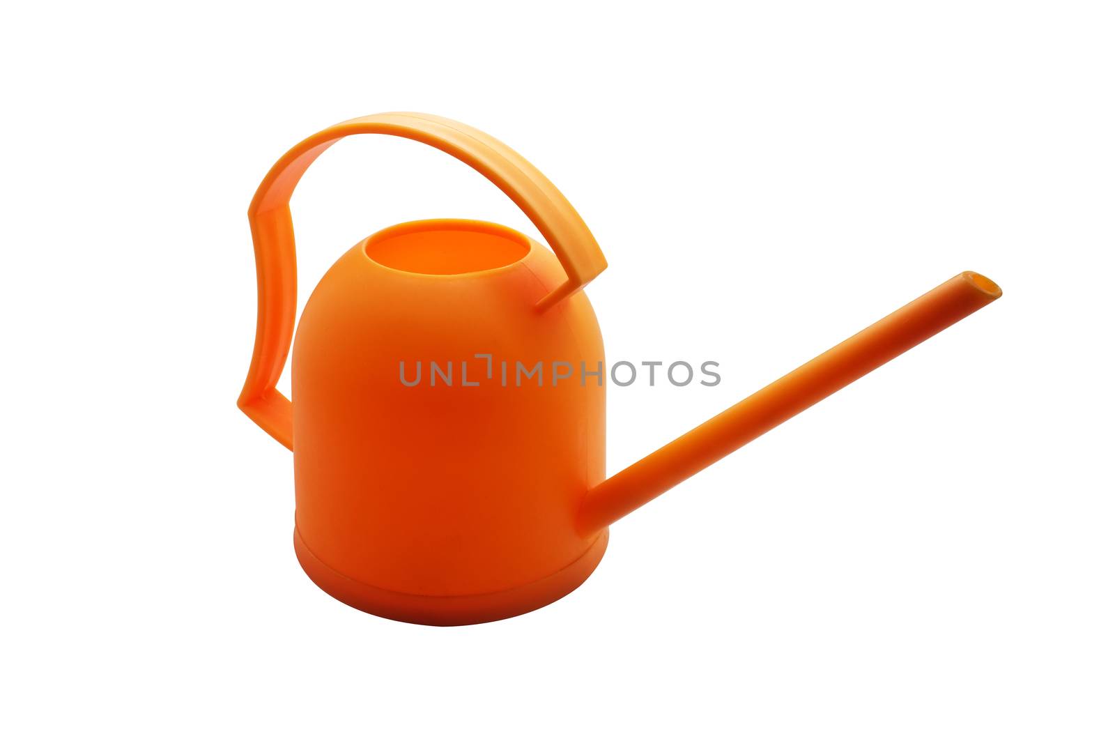 Orange watering plastic can, orange watering plastic pot by Hepjam