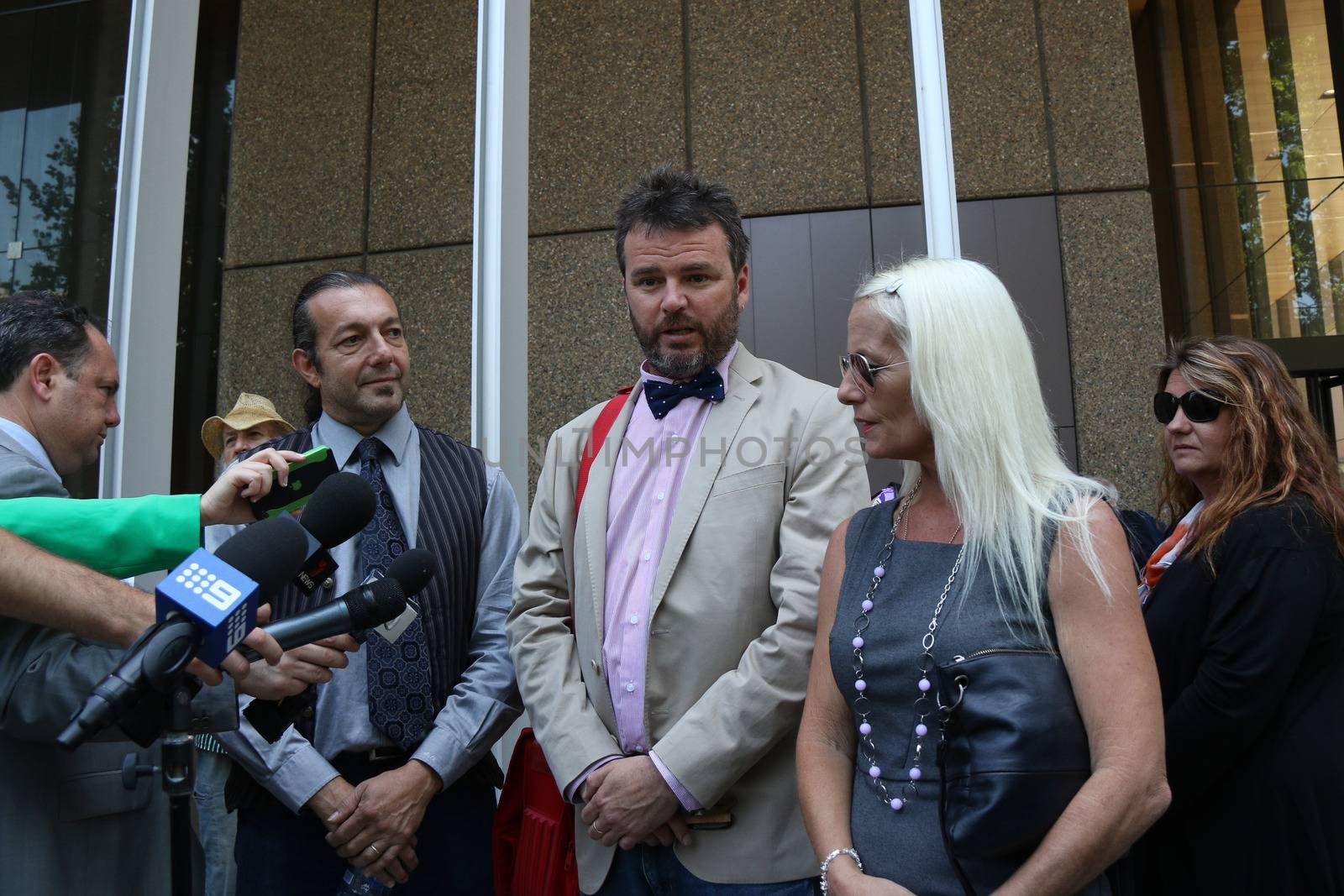 AUSTRALIA, Sydney: A 'memorial' rally organised by the Party for Freedom group, to be held on the 10-year anniversary of the Cronulla riots, has been banned by Sydney's Supreme Court. Sergio Redegalli (L), Nick Folkes (M), Kim Vuga(R)