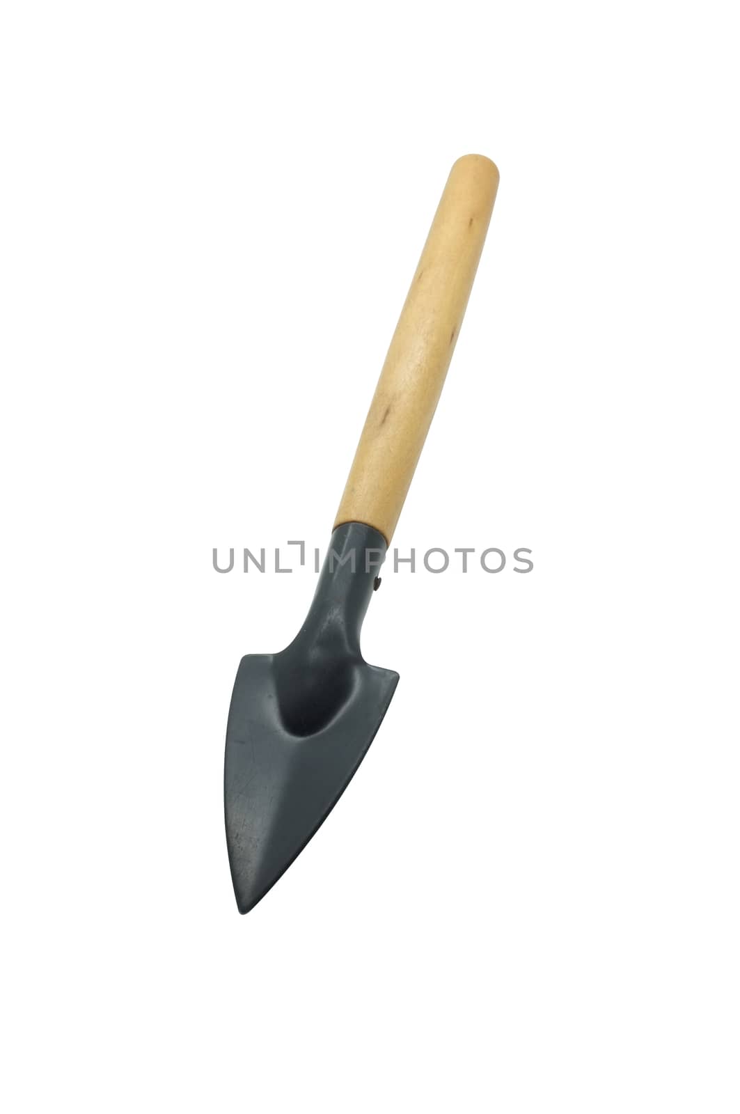 Shovel isolated on white background, collection of gardening tools