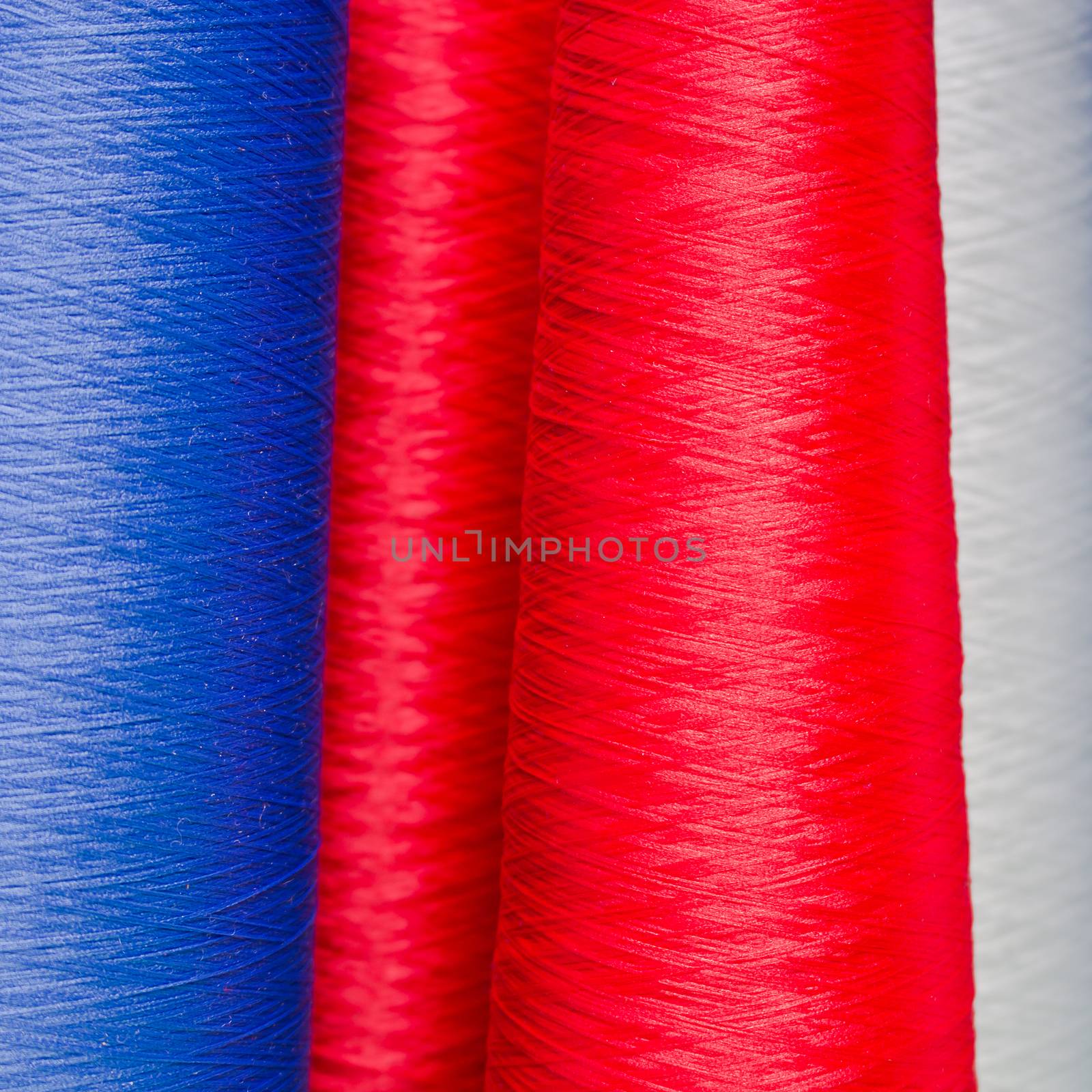 Colorful spool of thread