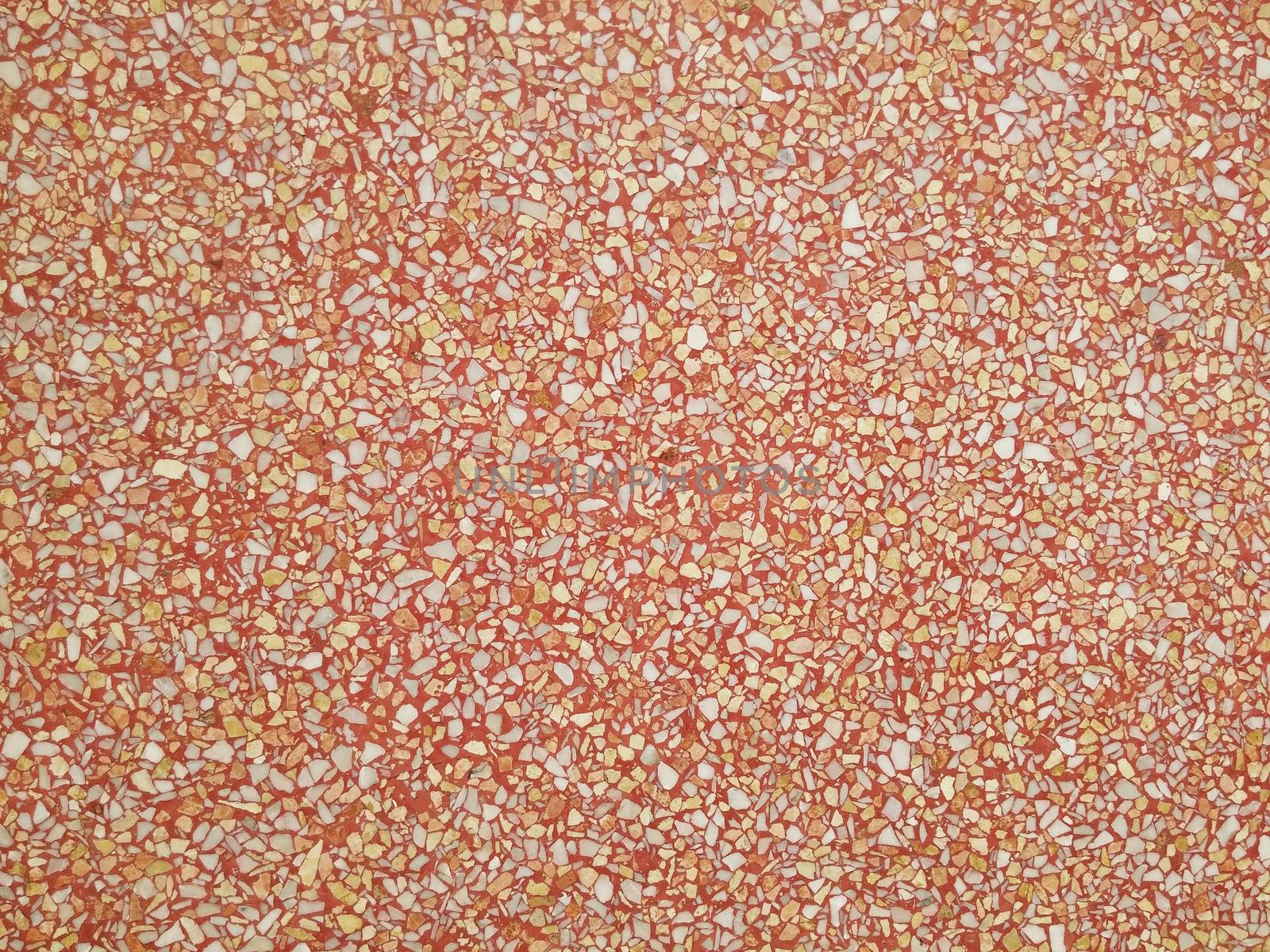 texture of orange terrazzo floor