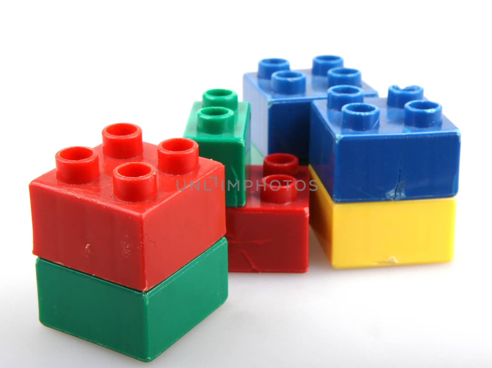 Building Blocks Isolated On White
