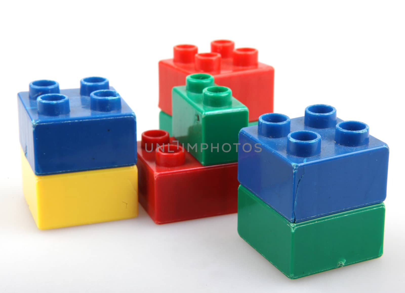 Building Blocks Isolated On White