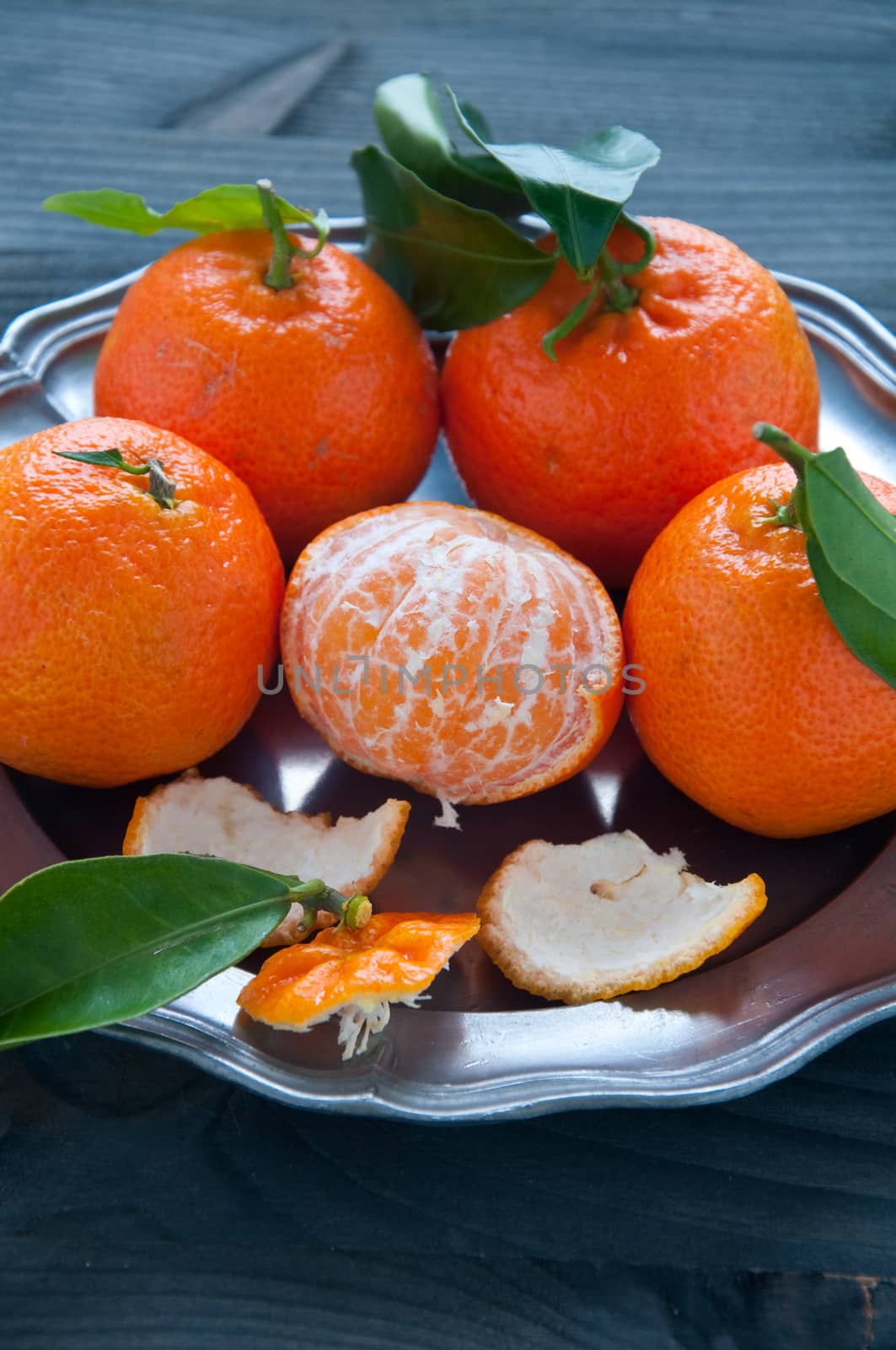 Mandarin orange fruit typical of winter, italy