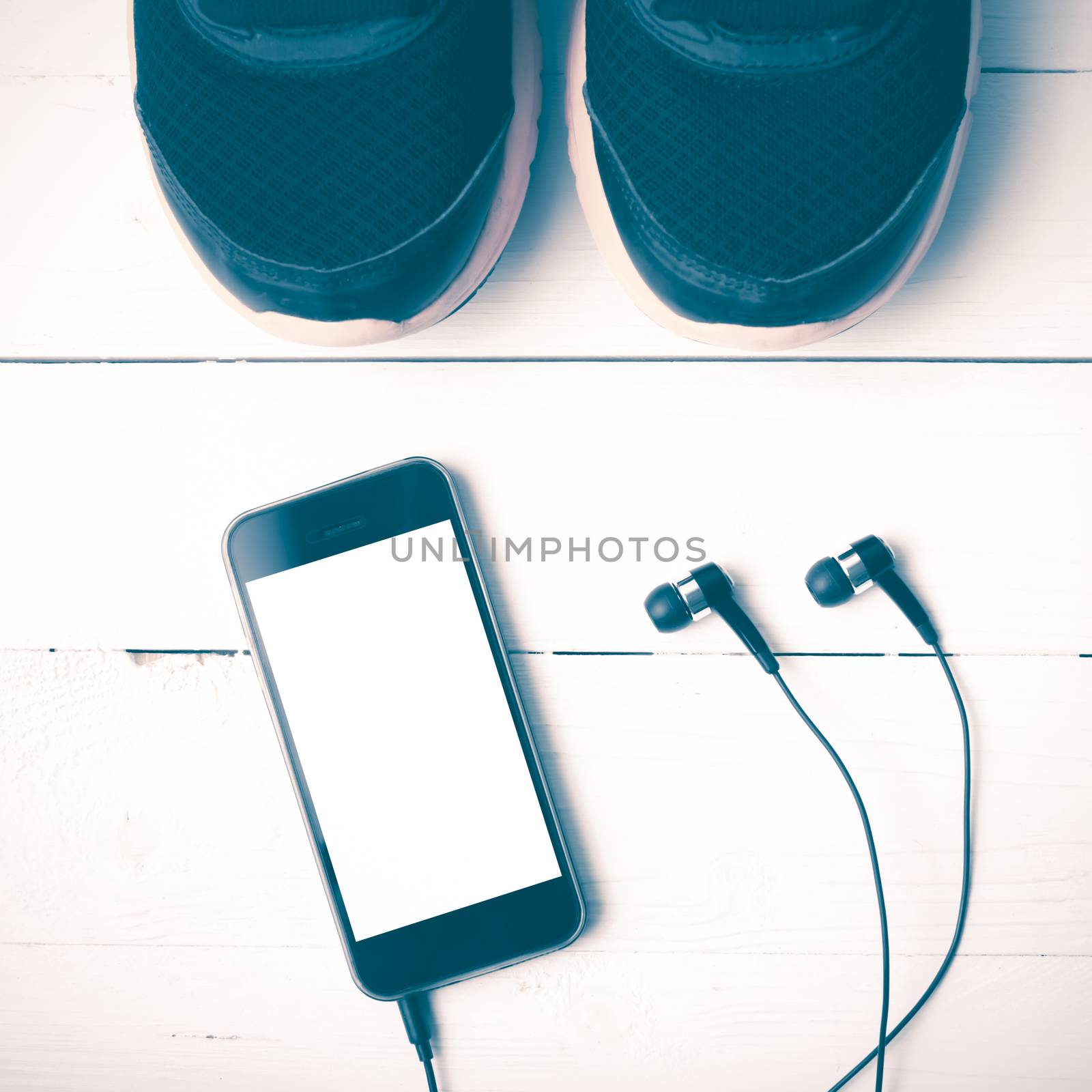 running shoes and phone vintage style by ammza12