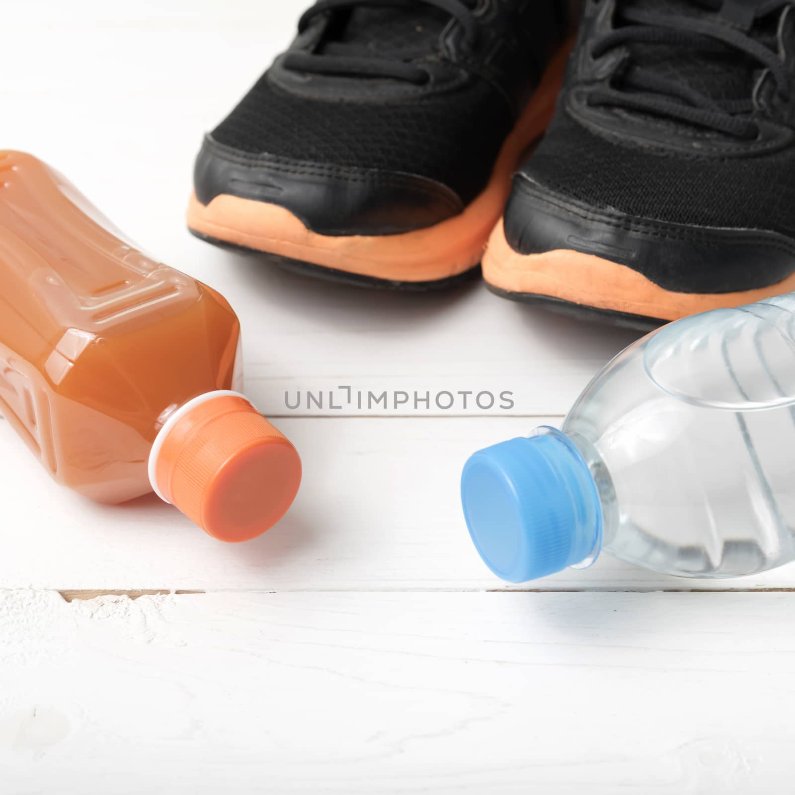 running shoes,drinking water and orange juice by ammza12