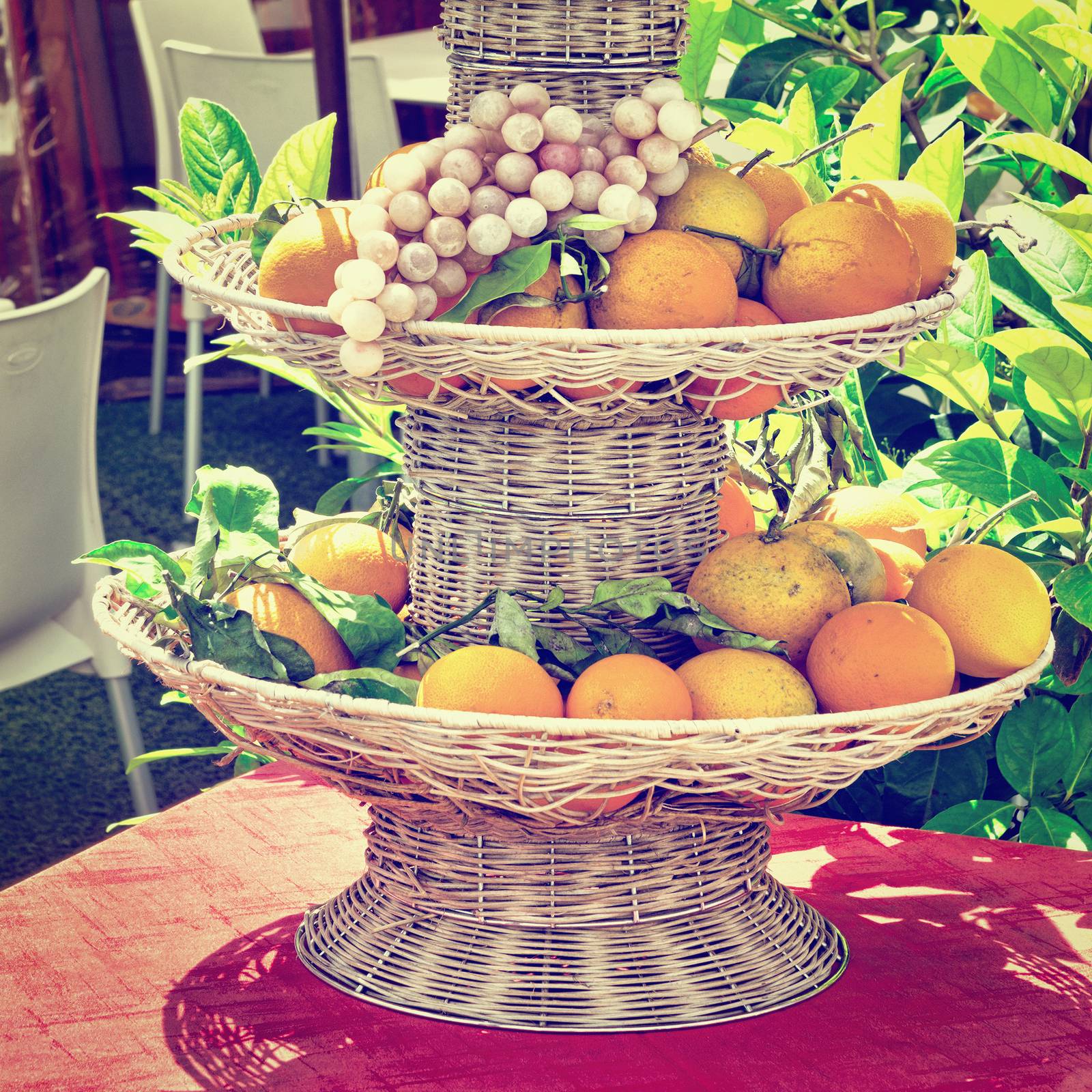 Fruits in the Basket in the Sicilian City of Palermo, Instagram Effect