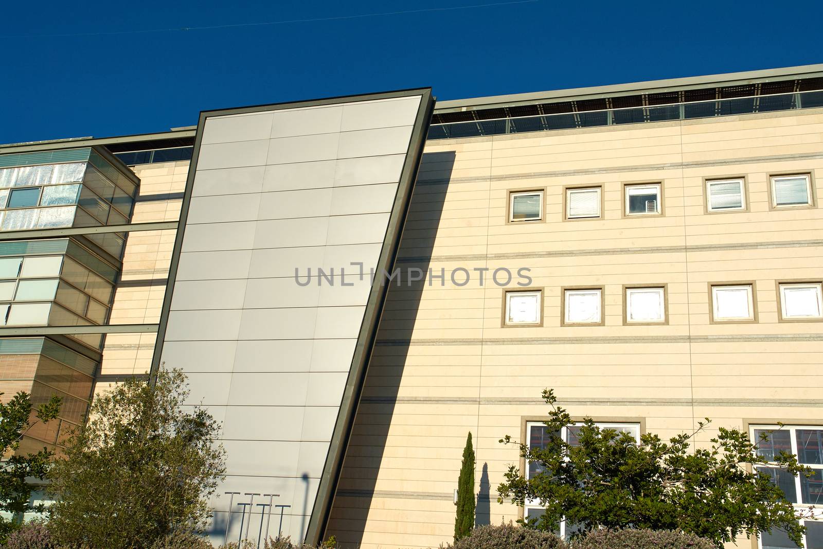 Corporate modern design glass office business building center                               