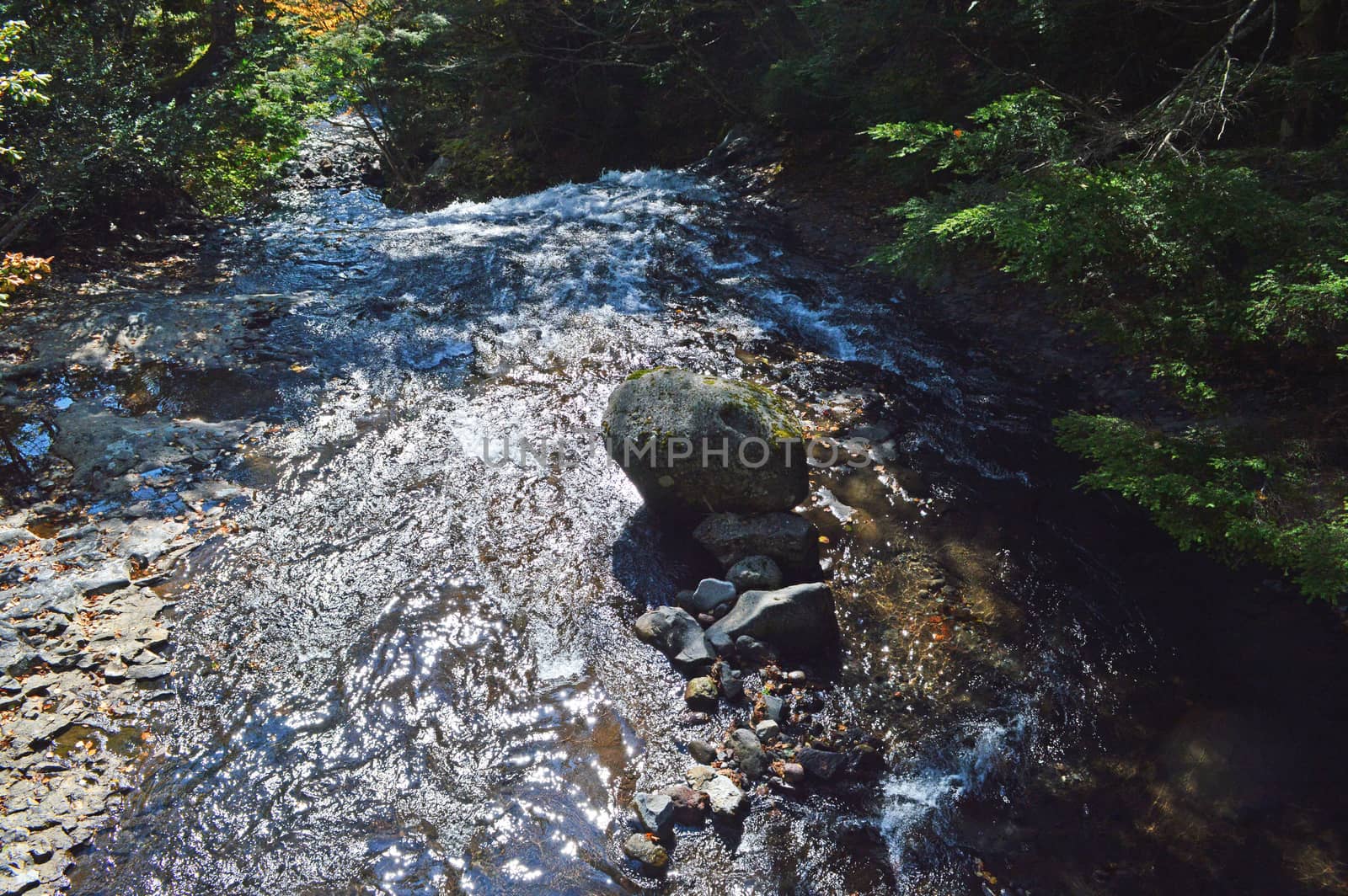 Beautiful river in Nagano Japan
