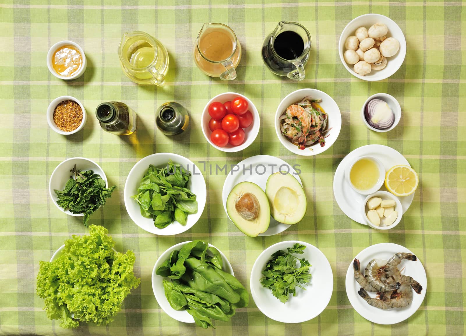 Ingredients for salad