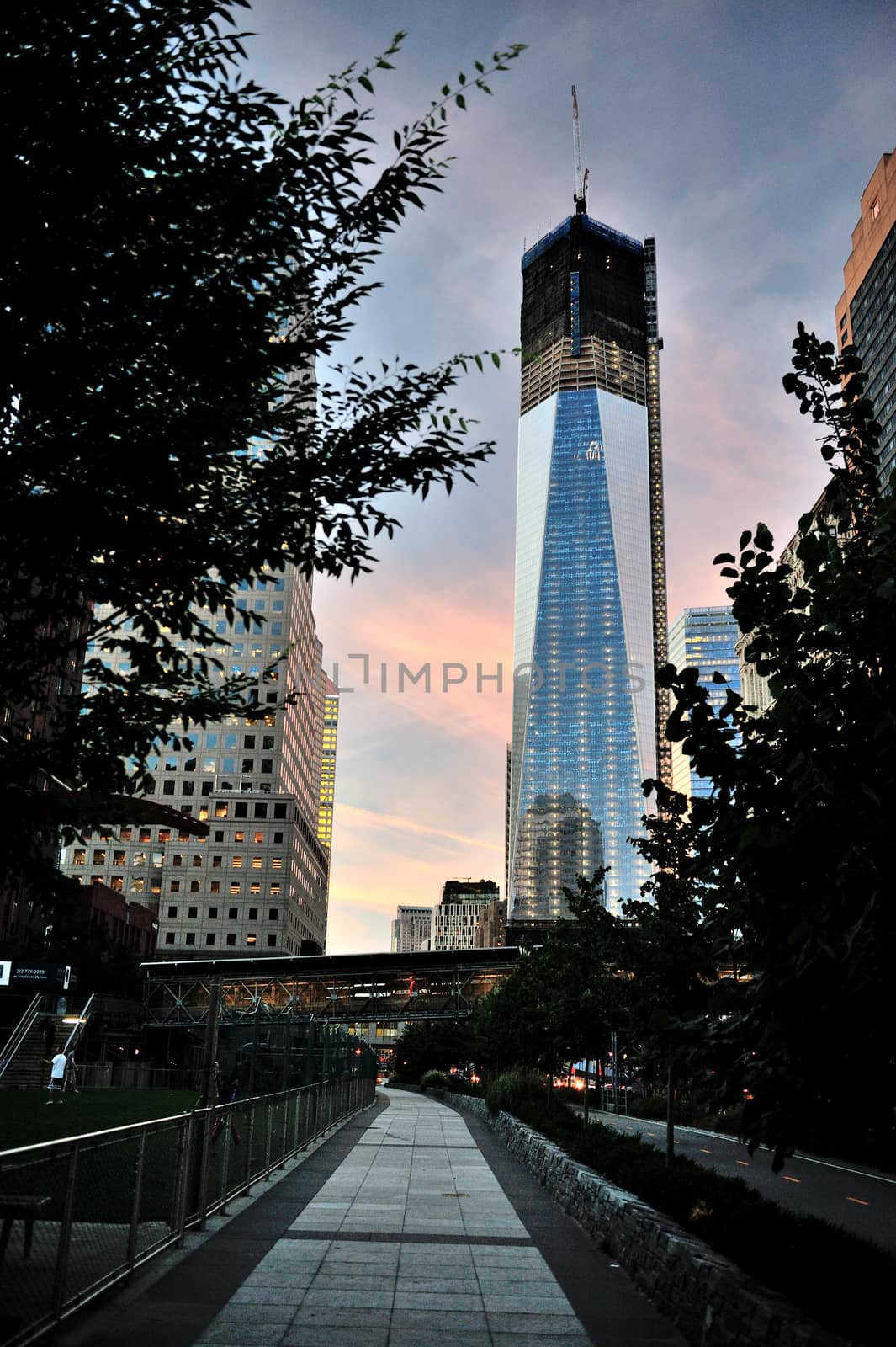 Freedom Tower during biulding