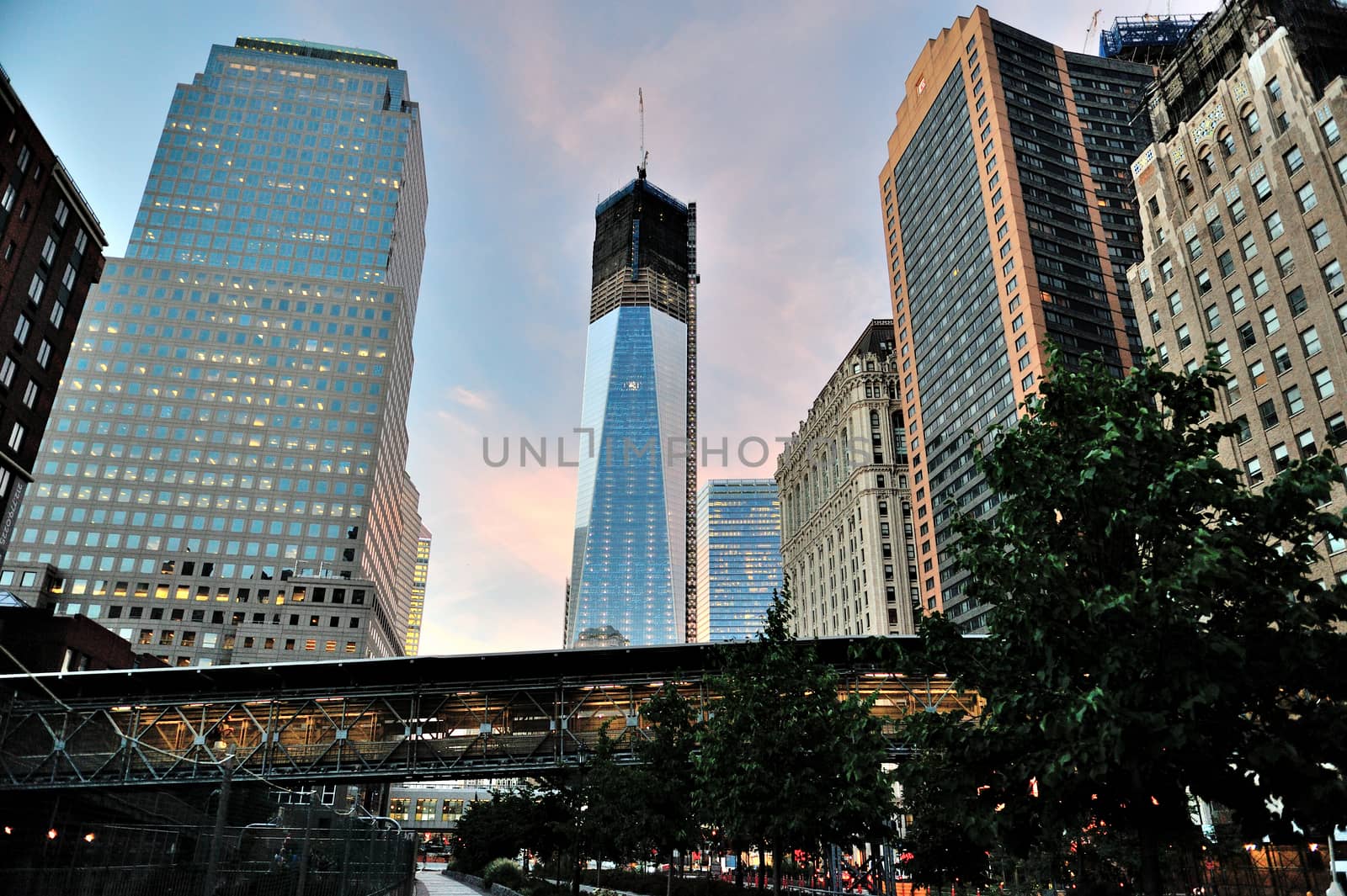 Freedom Tower during building