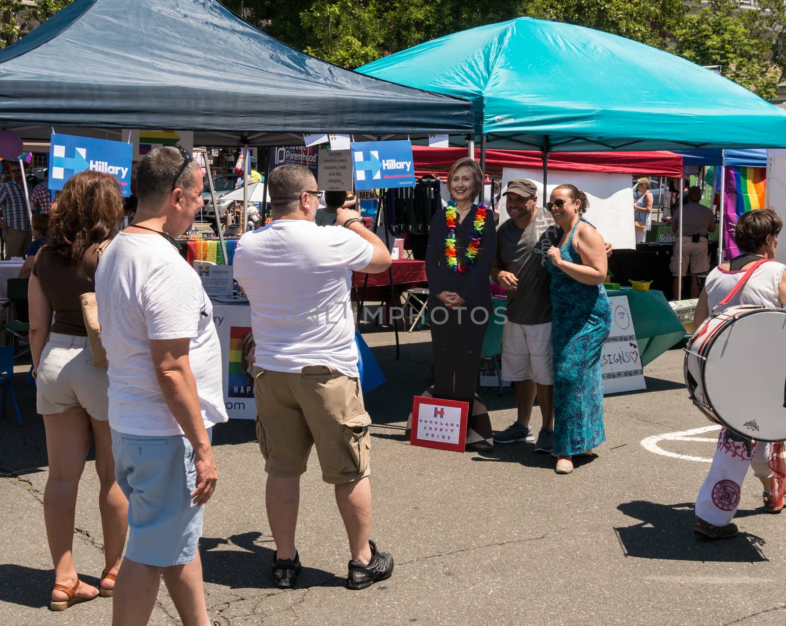 Hillary's stand at Rockland Pride festival by wit_gorski