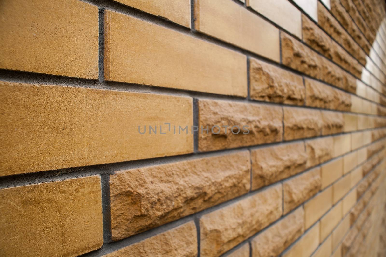 Brick background and wall from a different brick