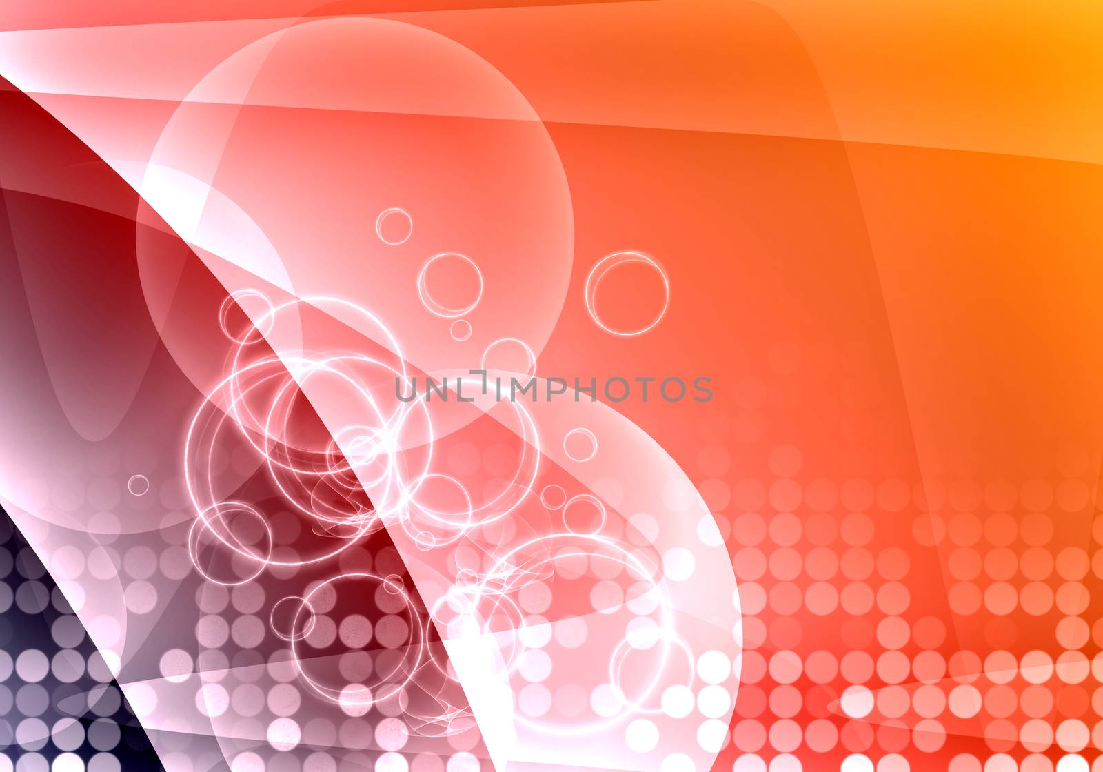 Abstract colorful background with circles and fume