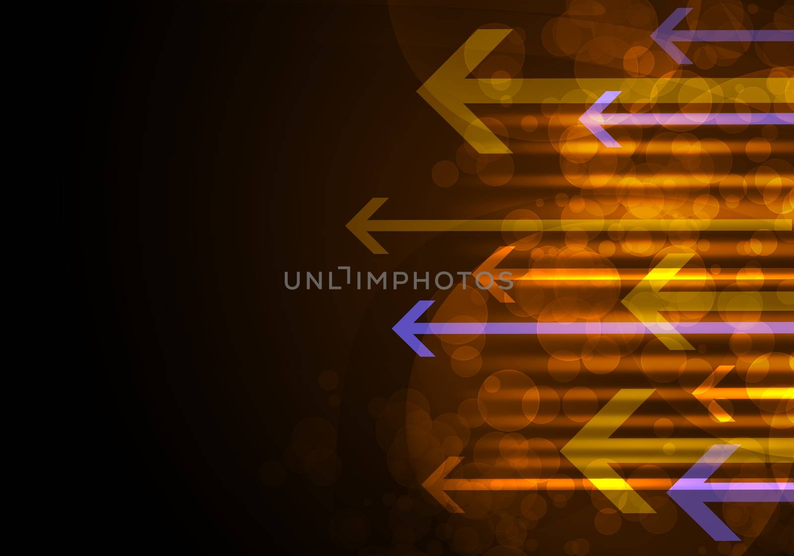 Abstract background with circles and arrows by cherezoff