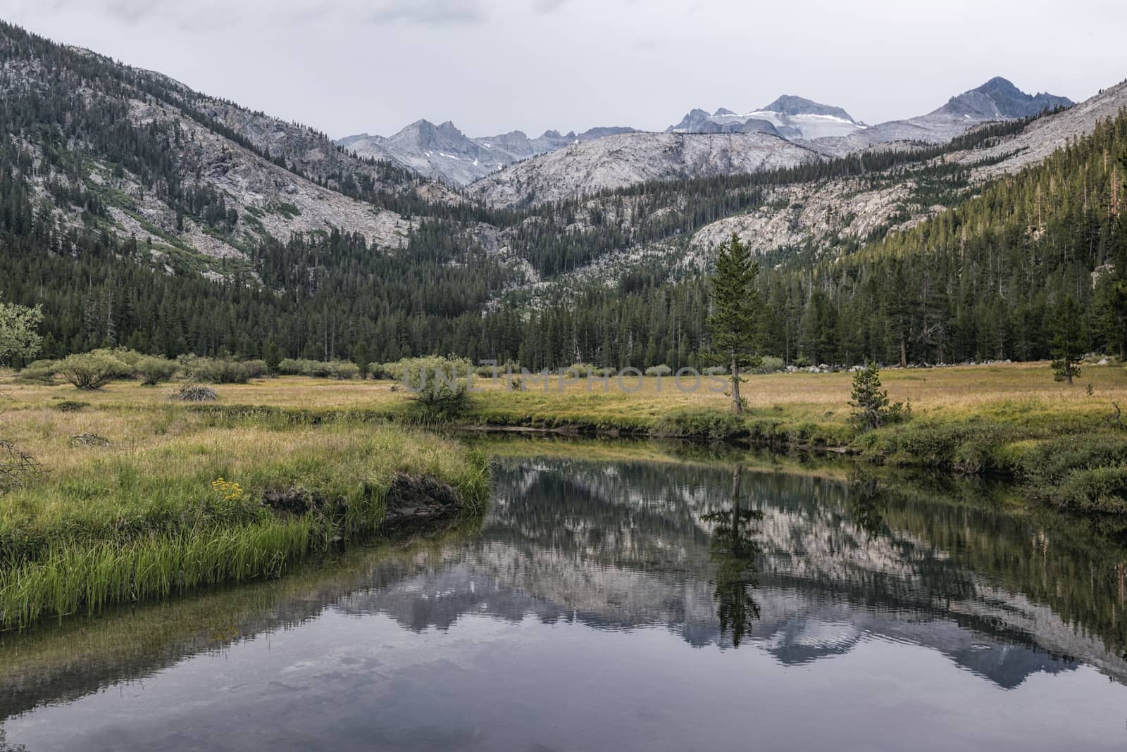 Mountain landscape in the Sierra Nevada mountains, California