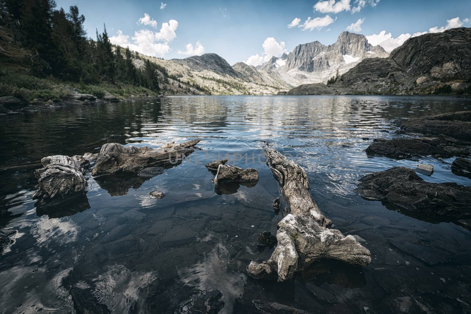 Mountain landscape in the Sierra Nevada mountains, California