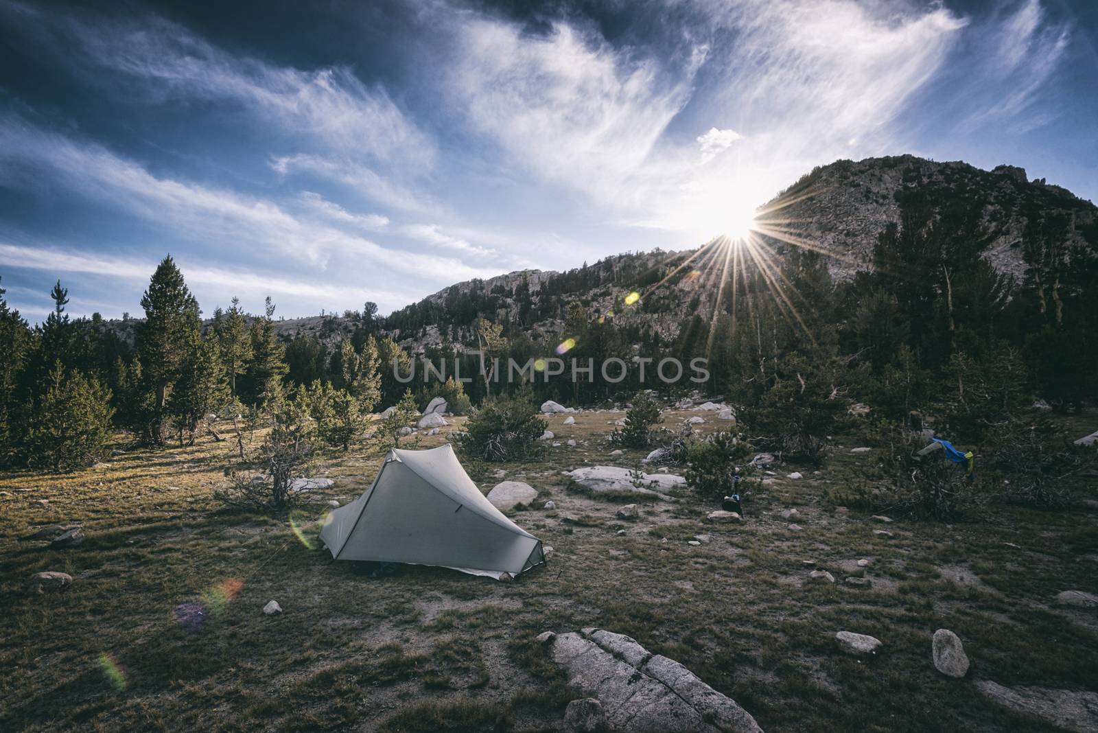 Mountain landscape in the Sierra Nevada mountains, California