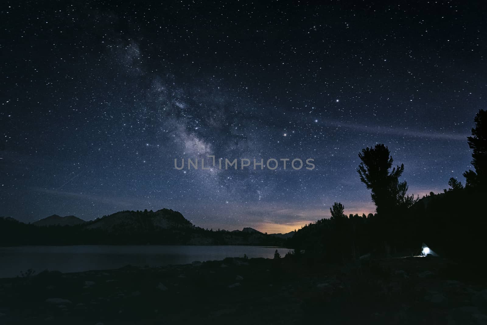 Mountain landscape in the Sierra Nevada mountains, California