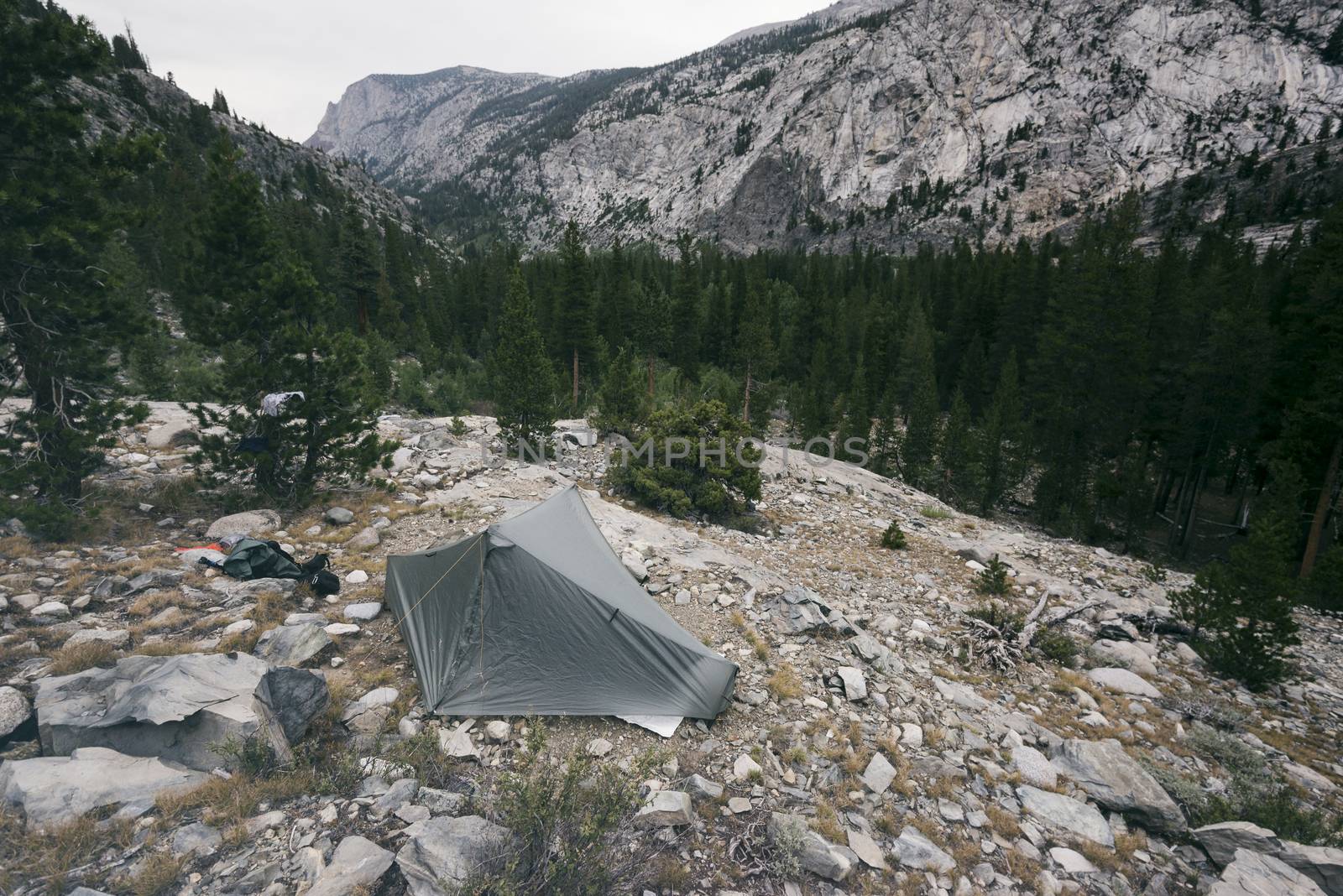 Mountain landscape in the Sierra Nevada mountains, California