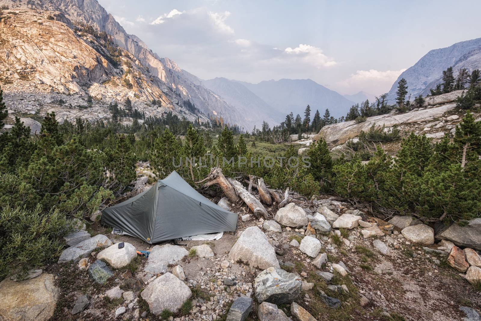 Mountain landscape in the Sierra Nevada mountains, California