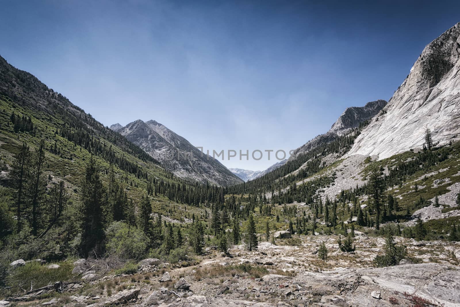 Mountain landscape in the Sierra Nevada mountains, California