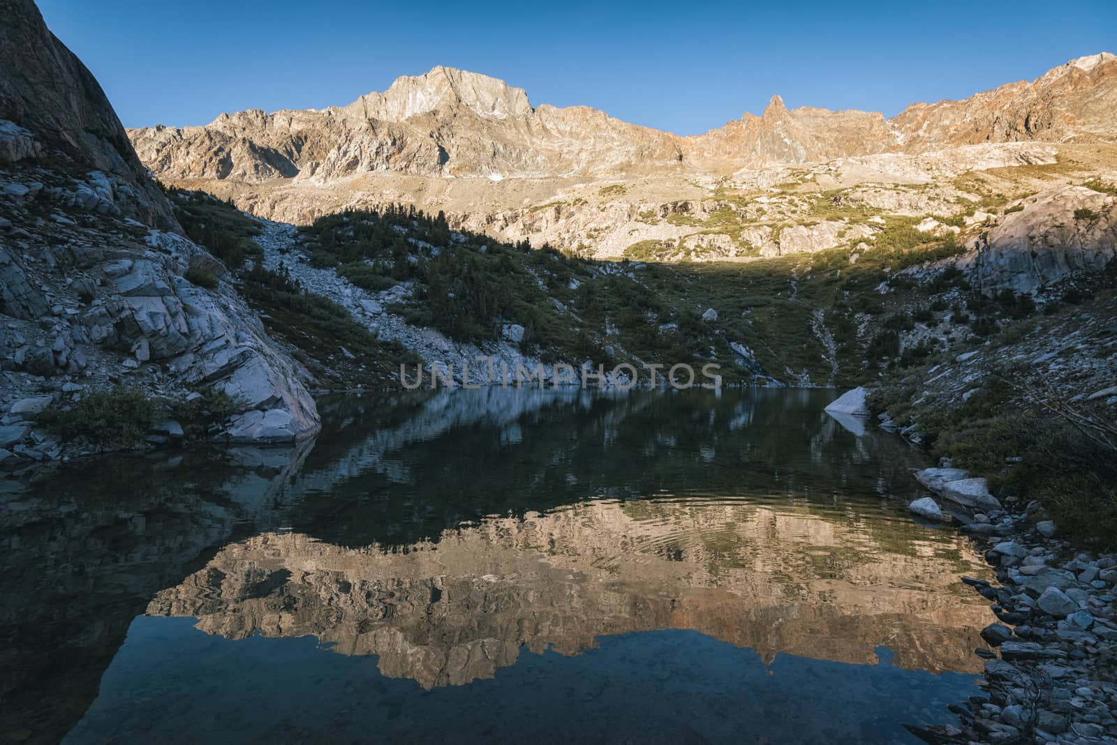 Mountain landscape in the Sierra Nevada mountains, California