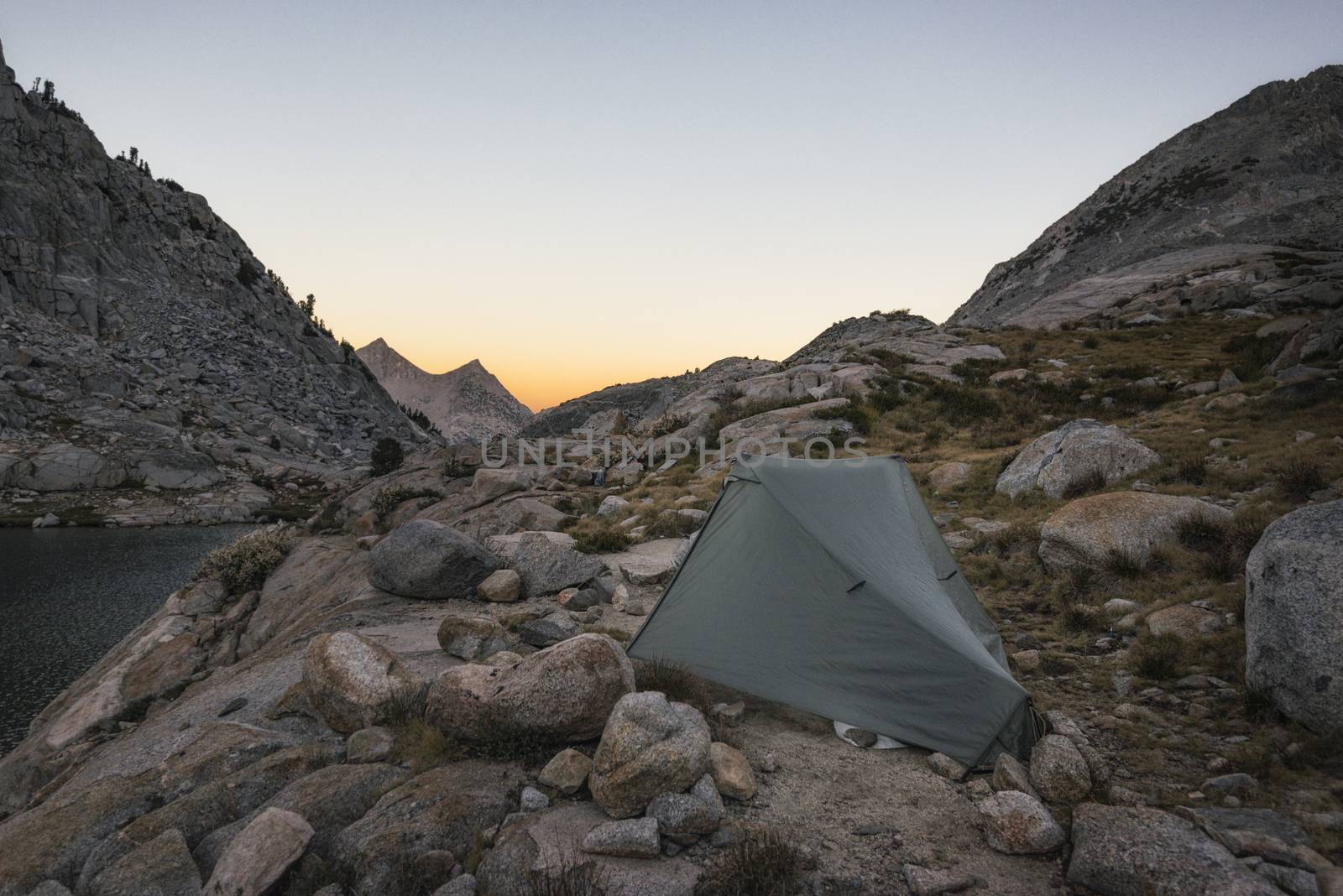 Mountain landscape in the Sierra Nevada mountains, California