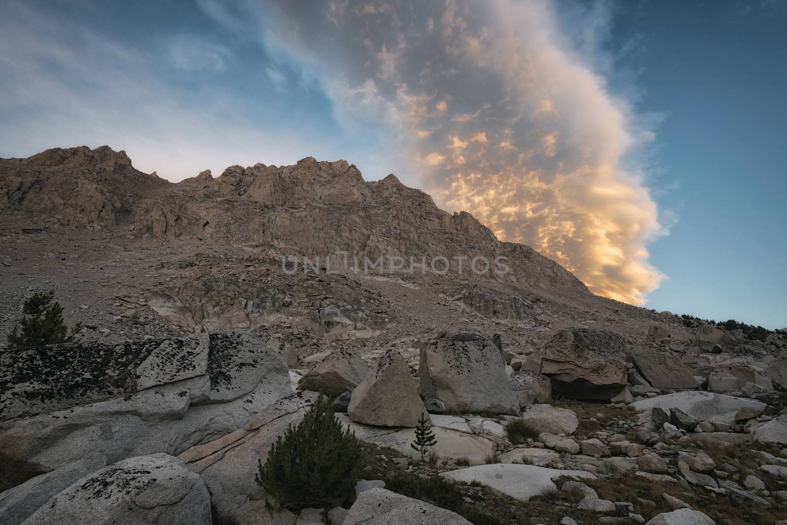 Mountain landscape in the Sierra Nevada mountains, California
