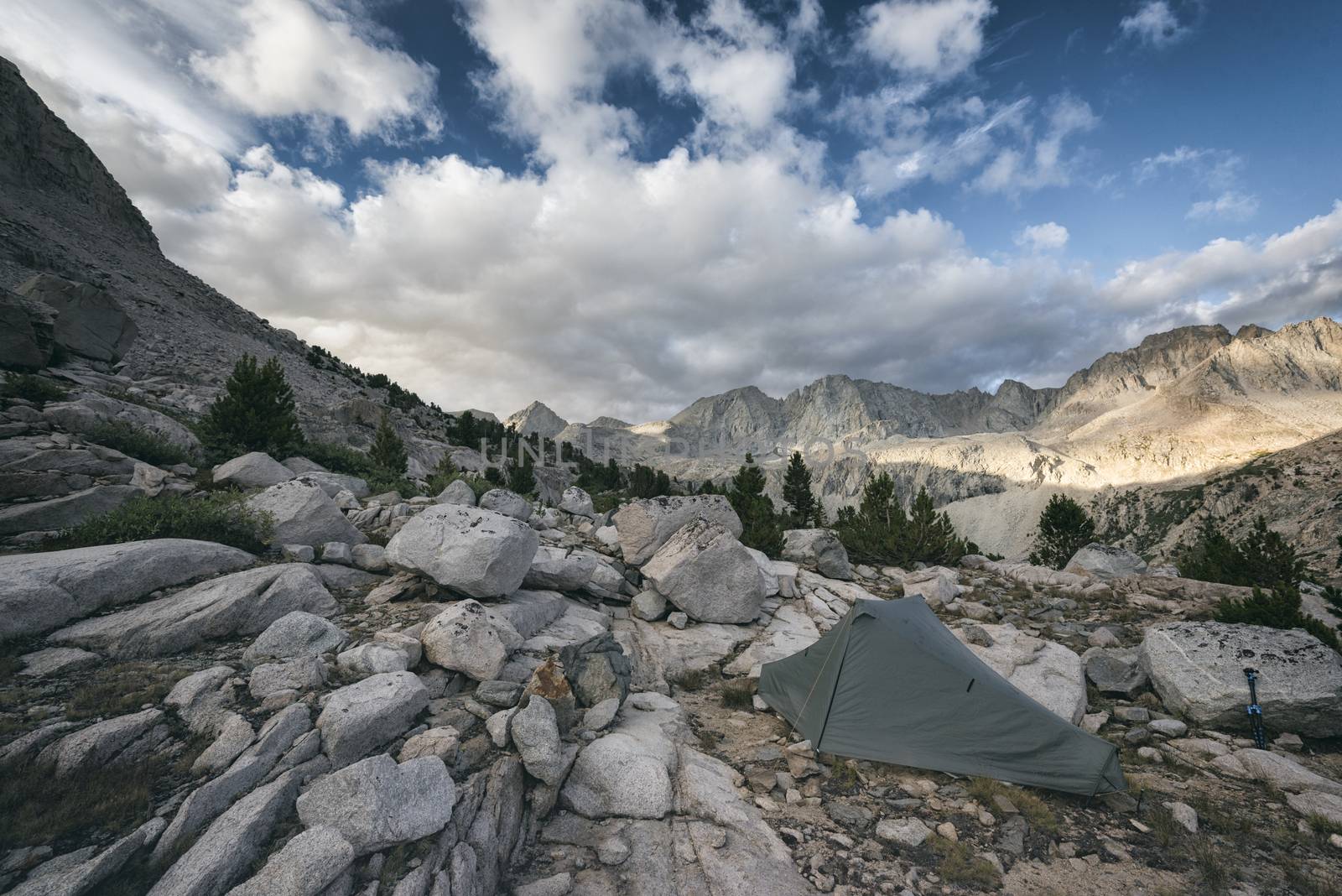 Camping in the Sierra Nevada Mountains  by patricklienin